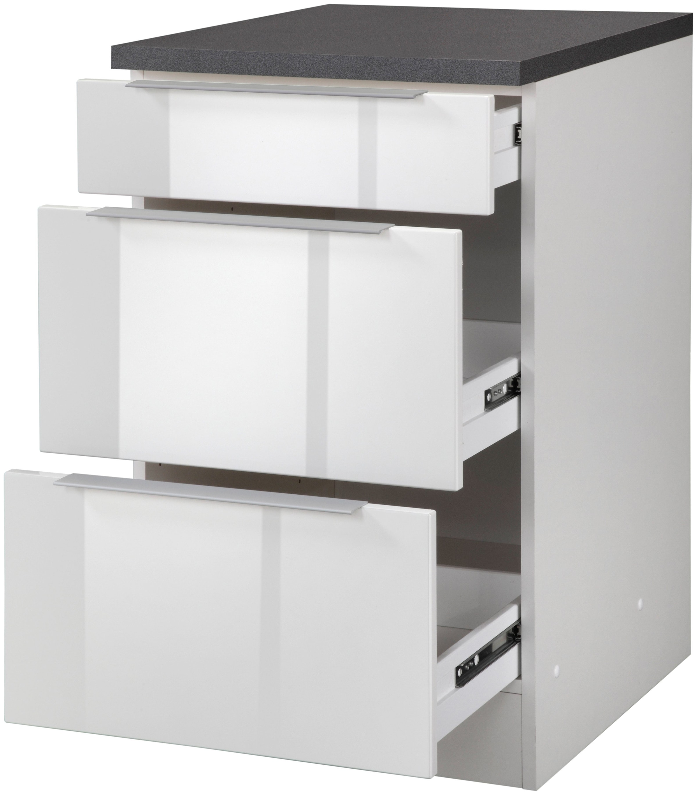 KOCHSTATION Unterschrank »KS-Brindisi« 50 cm breit, inklusive 2 großer Auszüge