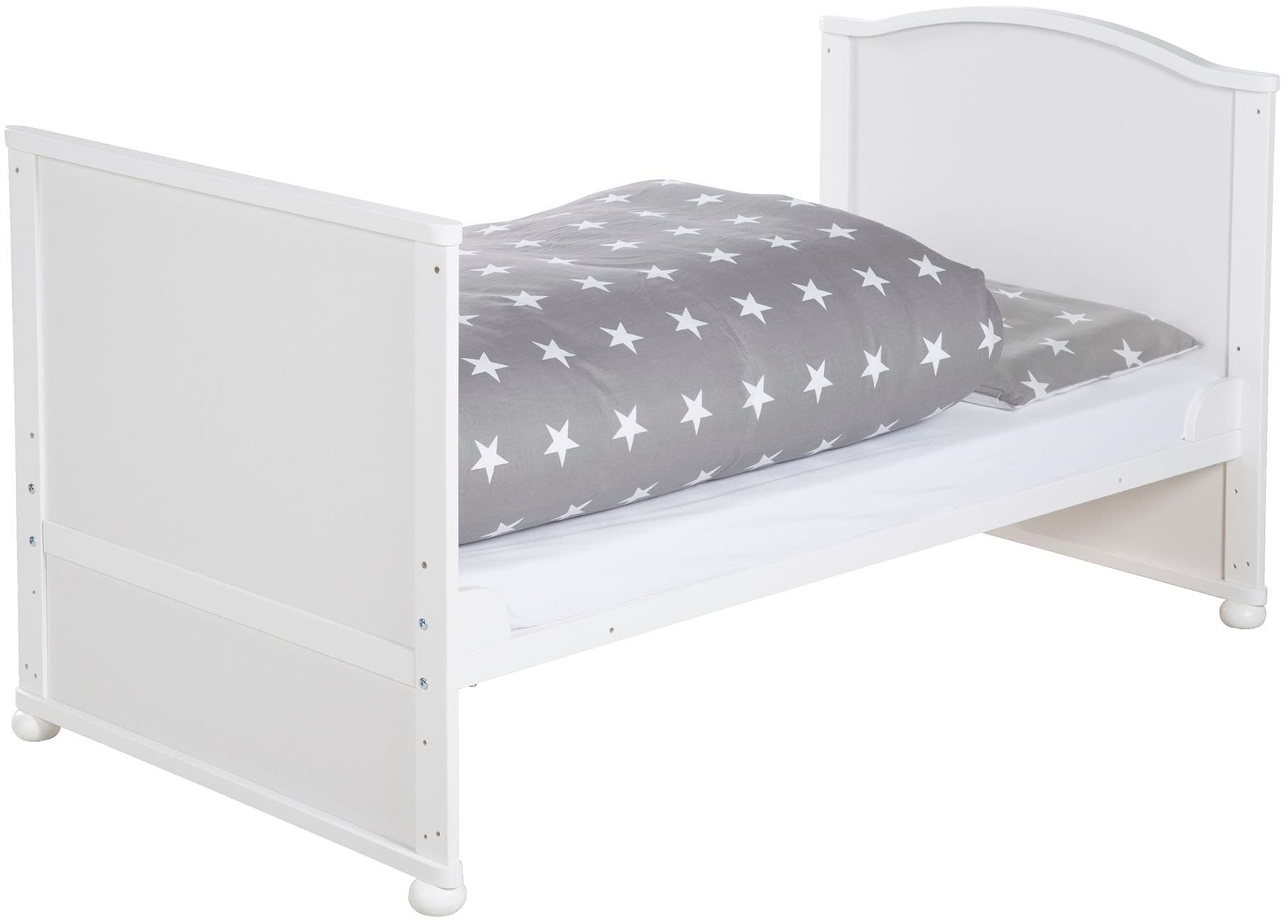 roba® Komplettbett »Little Stars, 70x140 cm«, (6 tlg.), Matratze, Kinderbettgarnitur und Himmel, zum Juniorbett umbaubar