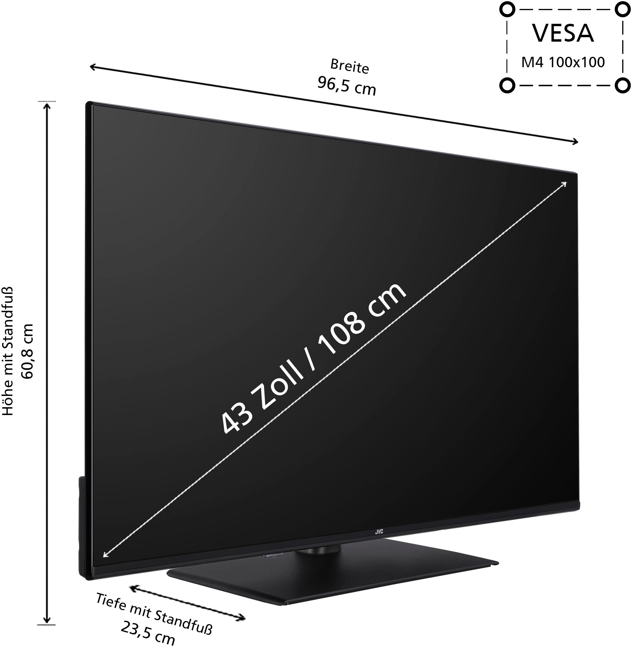 JVC LED-Fernseher »LT-43VF5355«, Full HD, Smart-TV