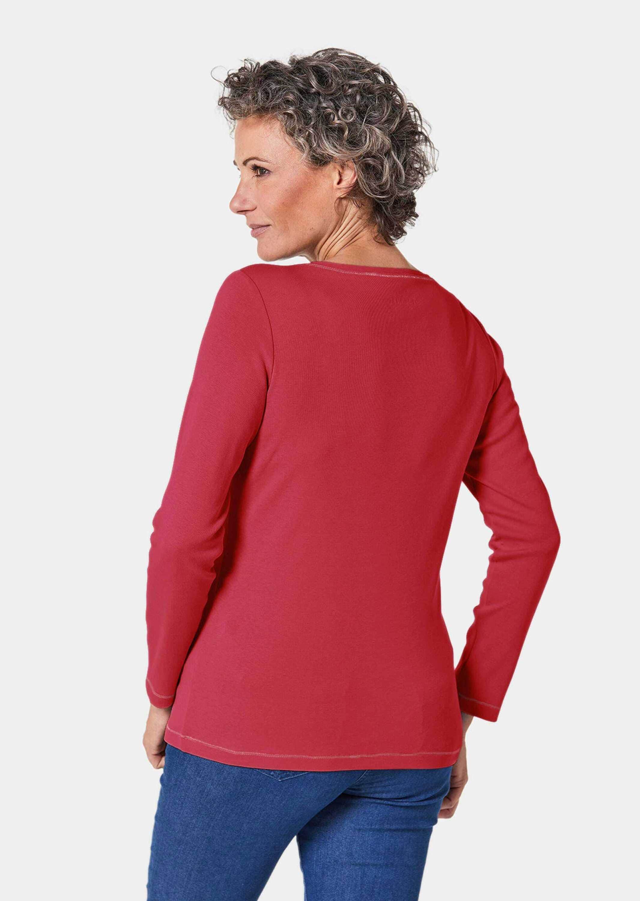 GOLDNER Kurzarmshirt »Kurzgröße Basic T-Shirt aus reiner Baumwolle«