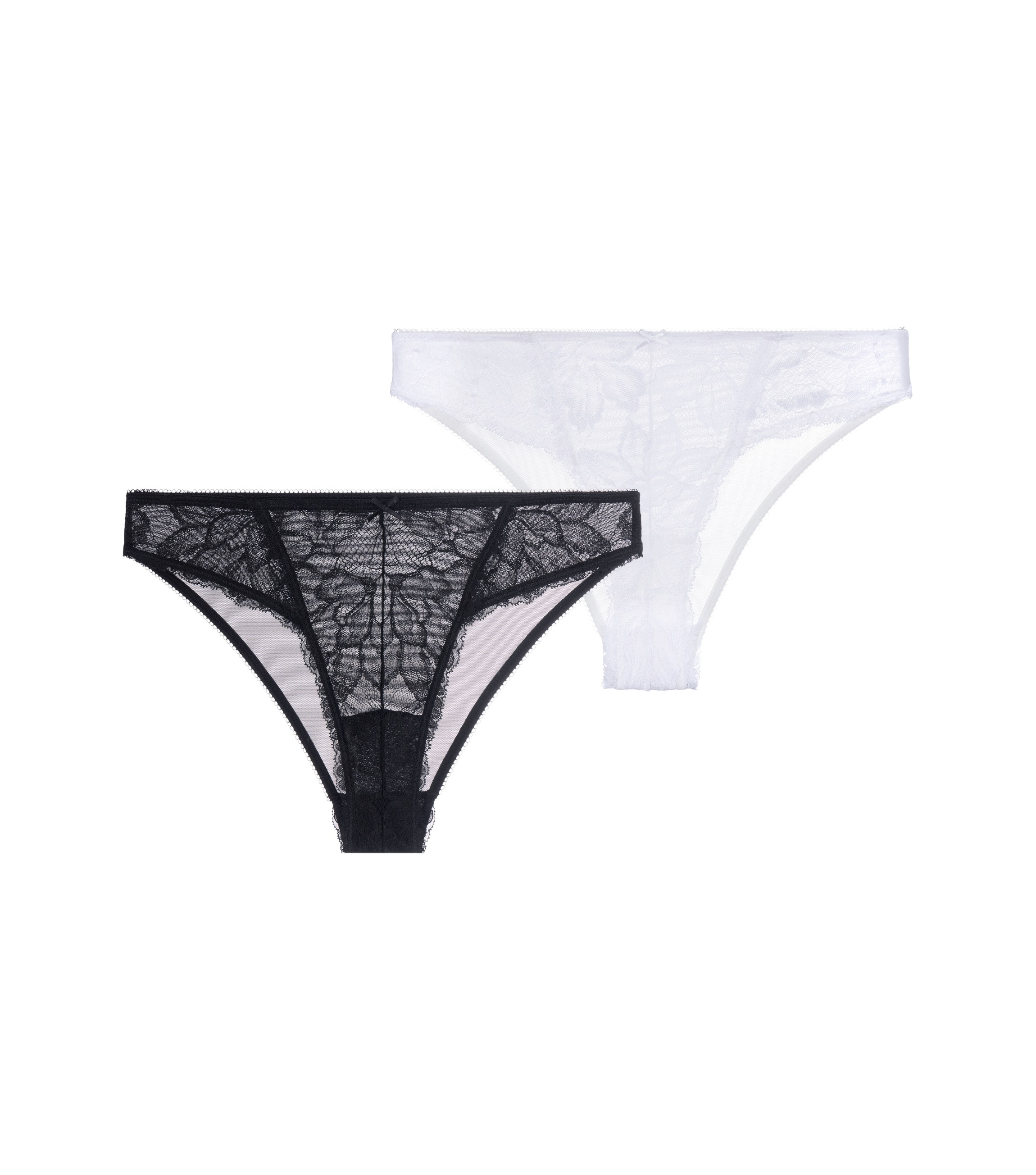 Dorina Brasilslip »Perfect Lace« 2er Pack,  bequem, transparent, mit Schleife, mit Spitze