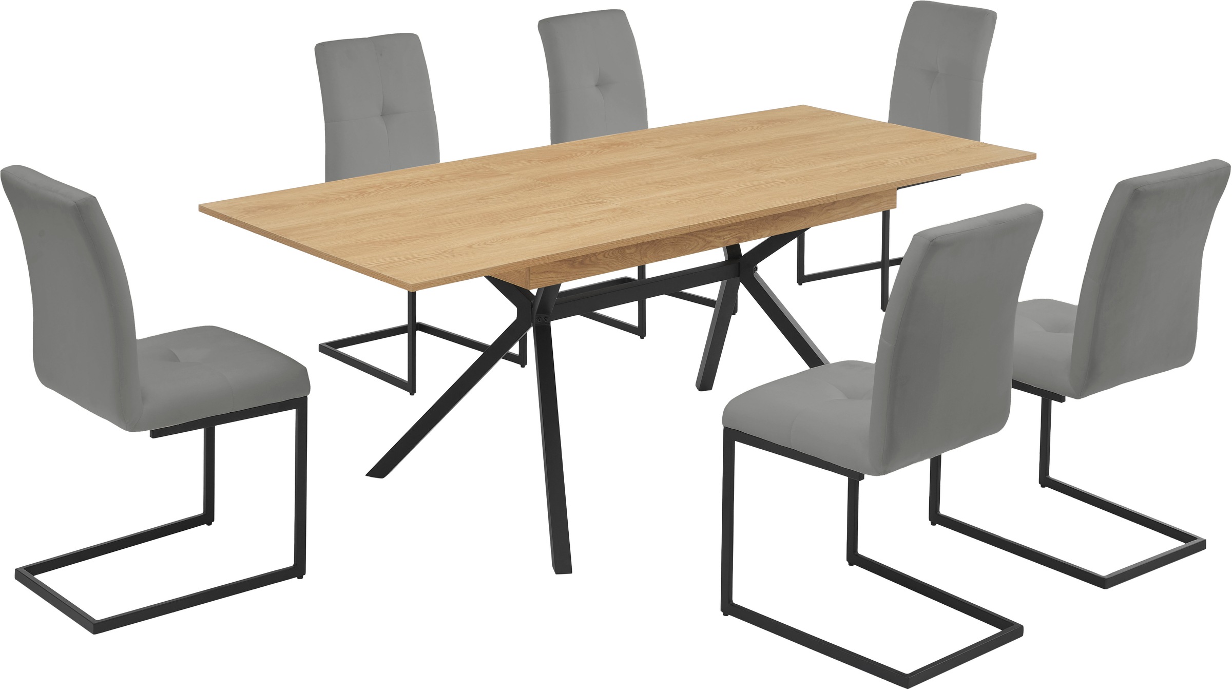 INOSIGN Esszimmerstuhl »Vendy« (Set) 2 Stk.mit verstellbaren Füßen und robustem, pulverbeschichtetem Gestell.