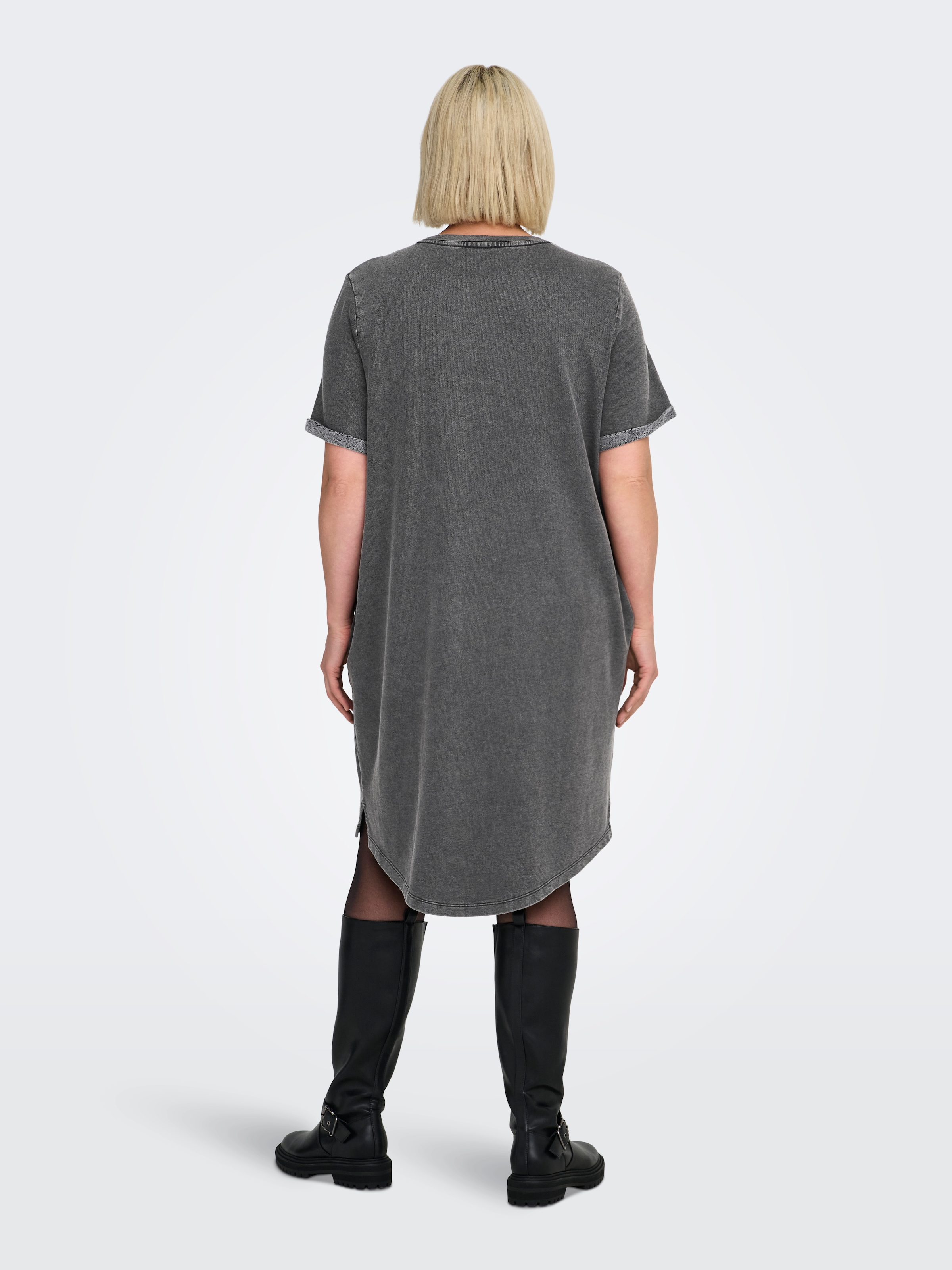 ONLY CARMAKOMA Jerseykleid »CARKAYLEE SS QUOTE  BLK DRESS JRS«