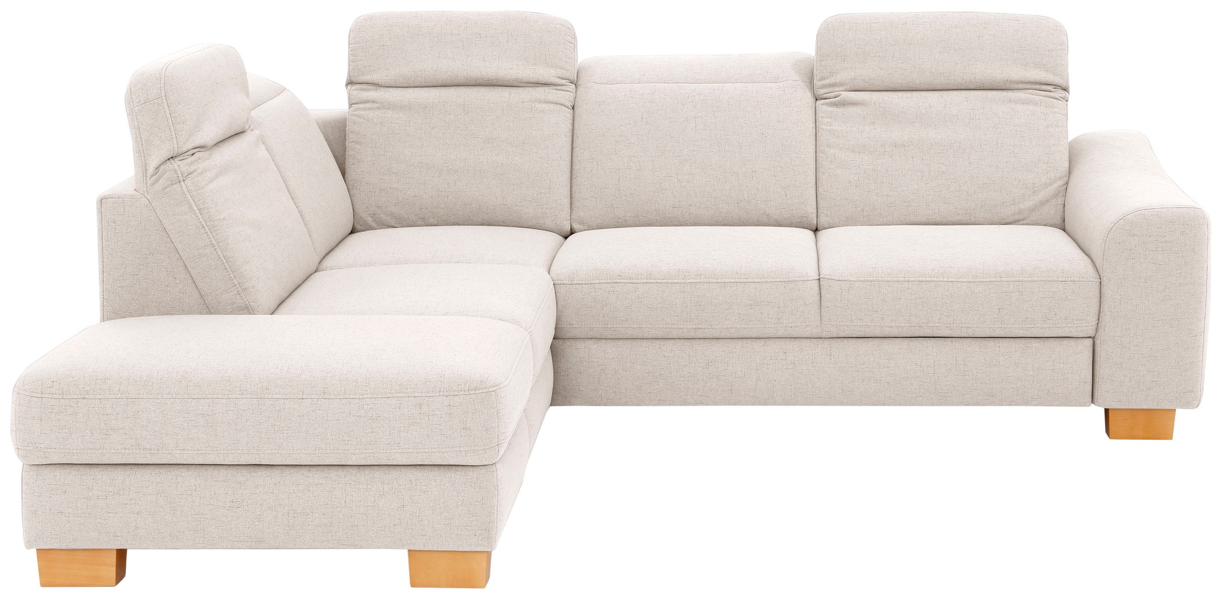 Home affaire Ecksofa »Dundee L-Form« wahlweise mit Kopfteilverstellung und zusätzlich mit Bettfunktion