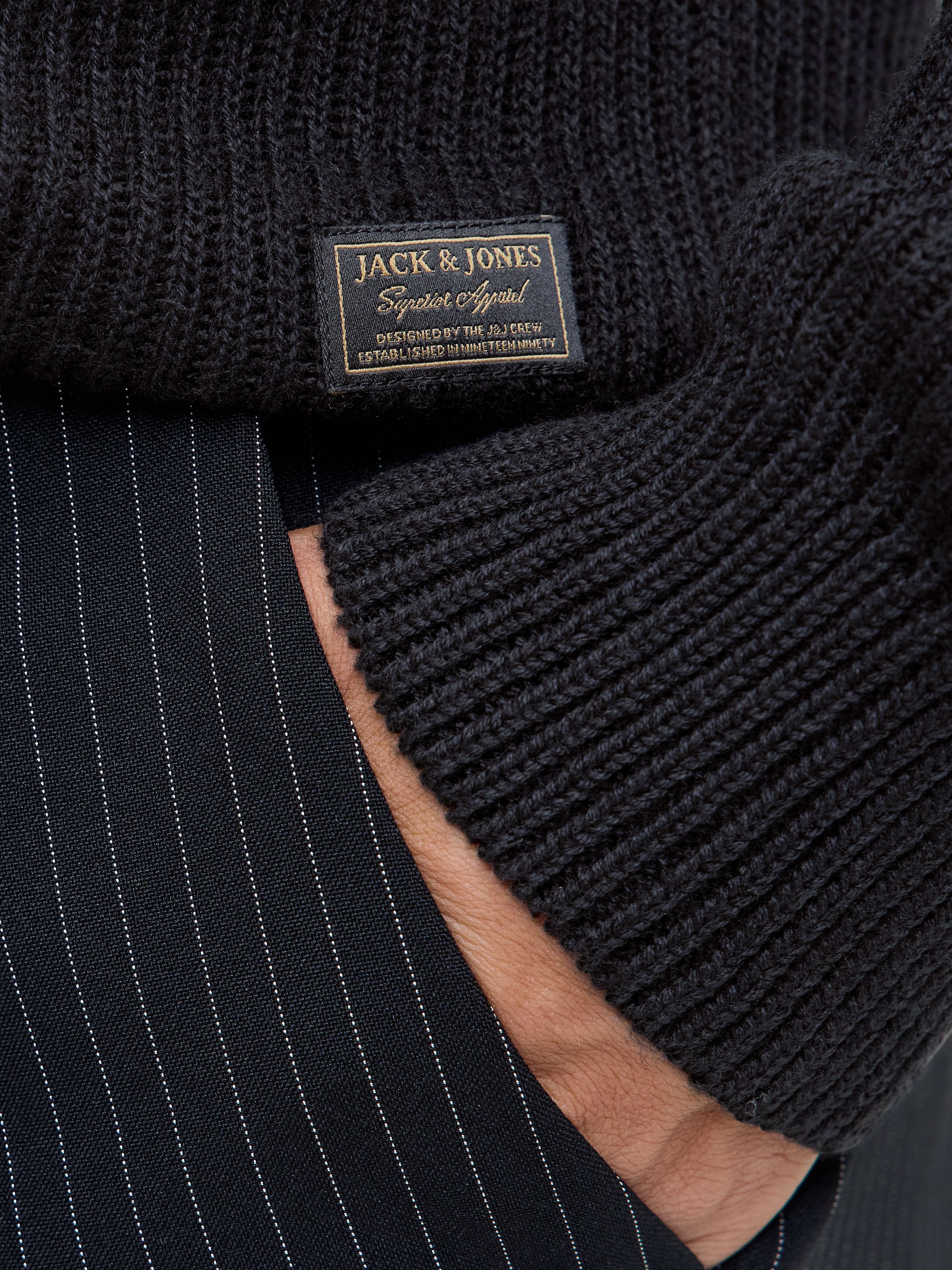 Jack & Jones Troyer »JJPANNEL KNIT HALF ZIP AW25«