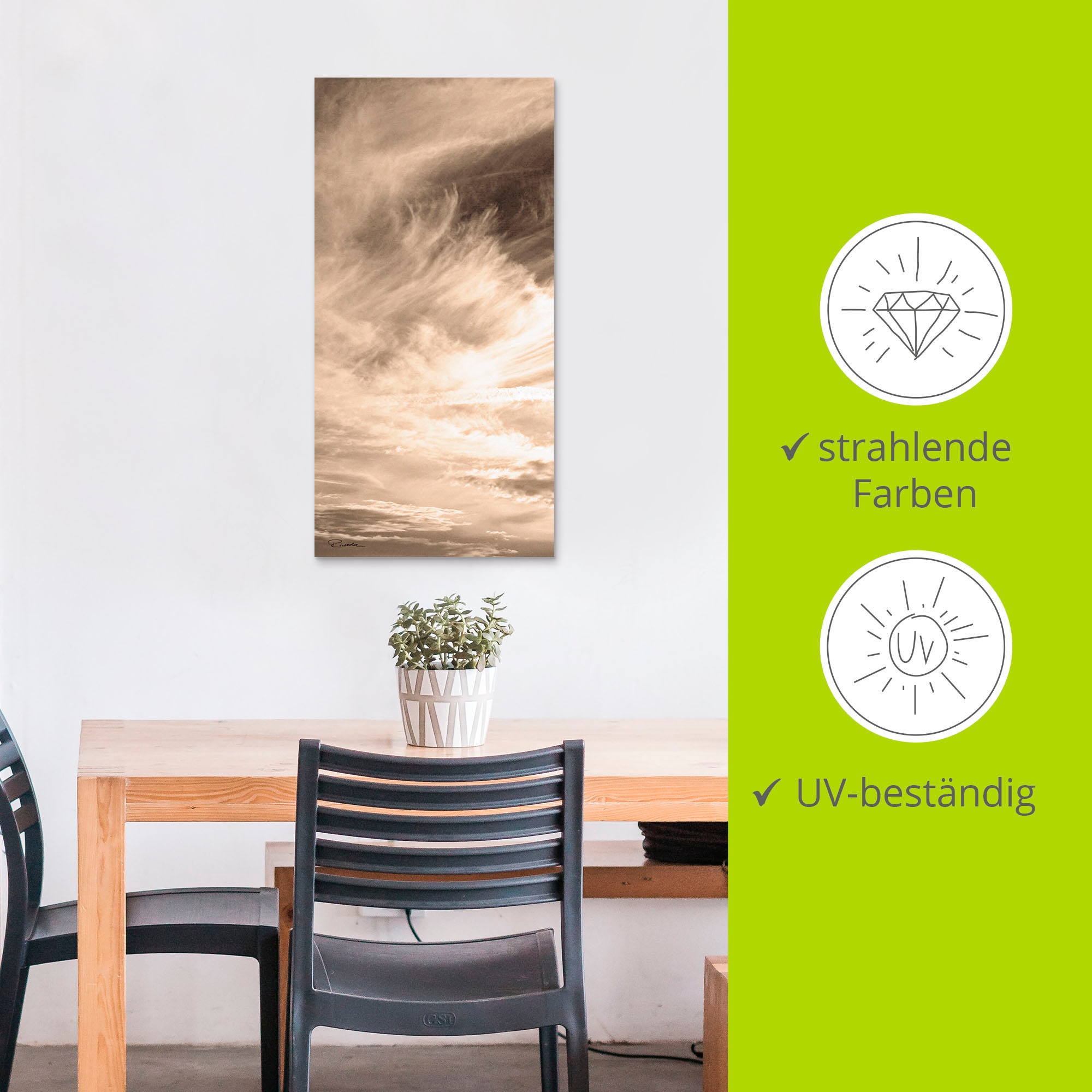 Artland Wandbild »Die Elemente: Luft« Zen 1 Stk. tlg. als Alubild, Outdoorbild, Leinwandbild in verschied. Größen