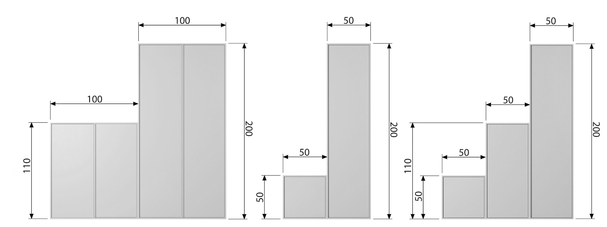 WOOOD Garderobenschrank »Daily«, H 200 cm x B 100 cm x T 58 cm