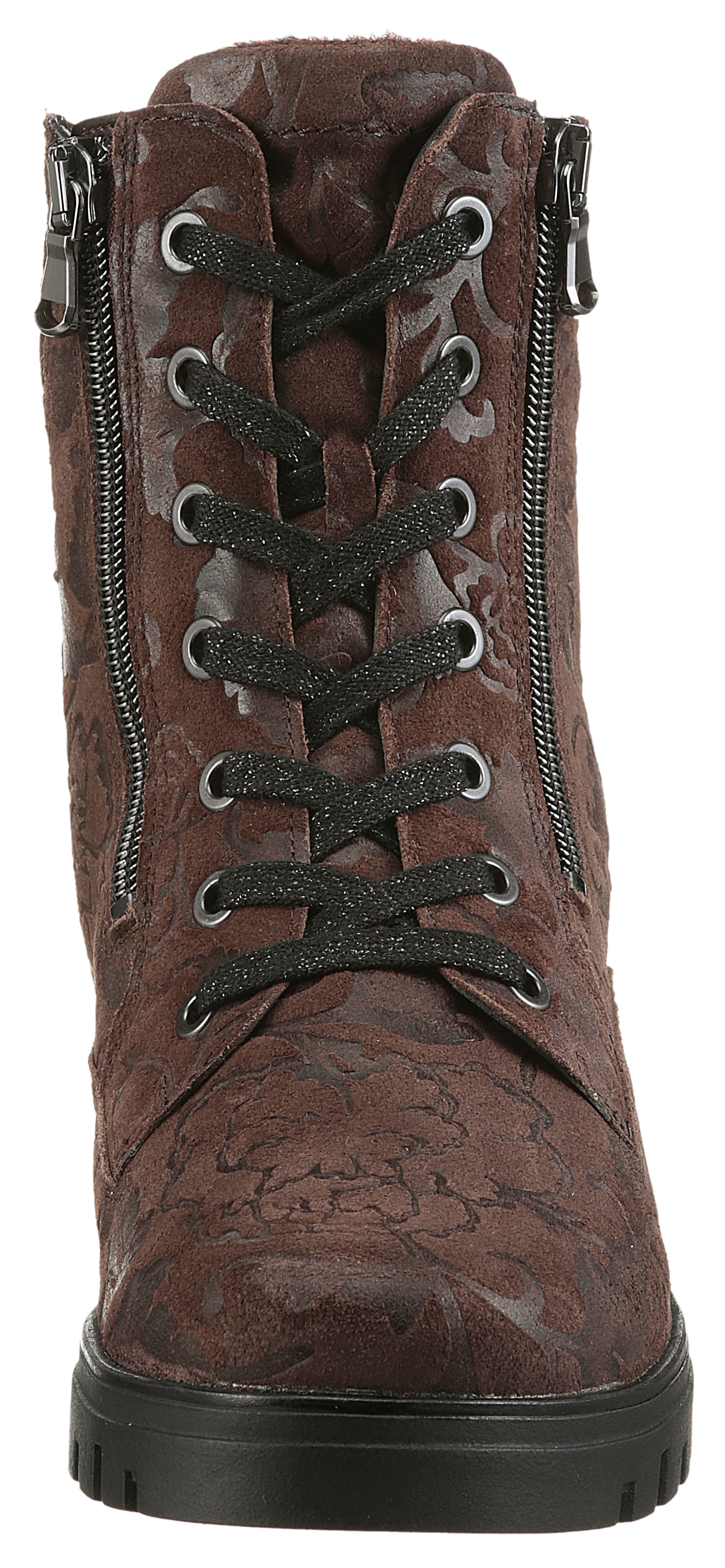 Waldläufer Schnürstiefelette »H-SERENA«  Schnürboots, Profilsohle, Blockabsatz, in Komfortweite H (= sehr weit)