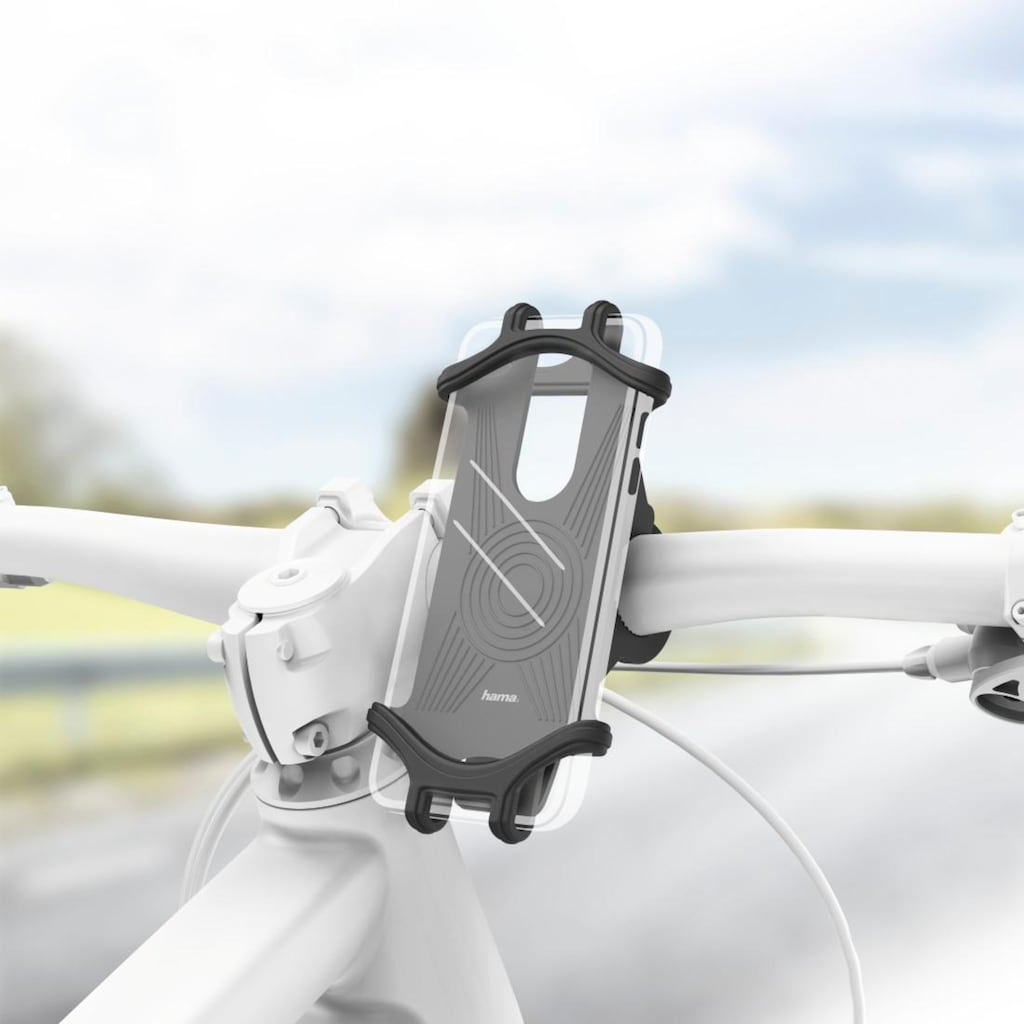 Hama Handy-Halterung »Universal Smartphone Fahrradhalter, schwarz«
