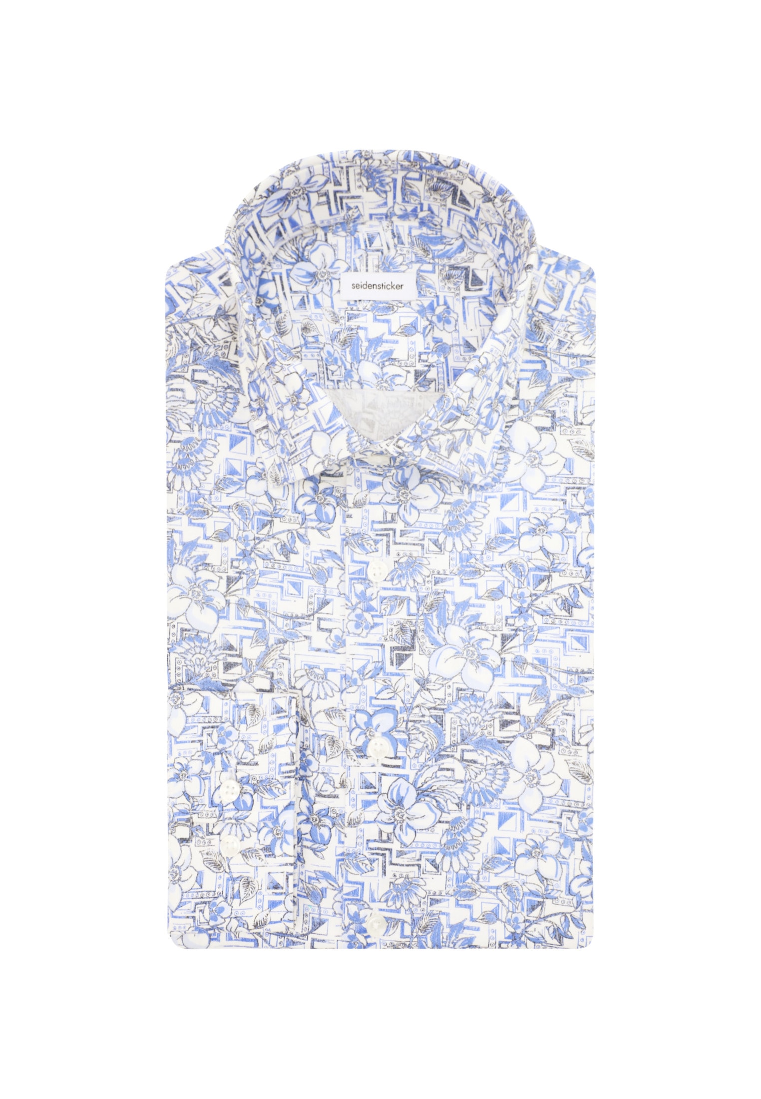 seidensticker Businesshemd »Slim«, Slim Langarm Kentkragen Floral