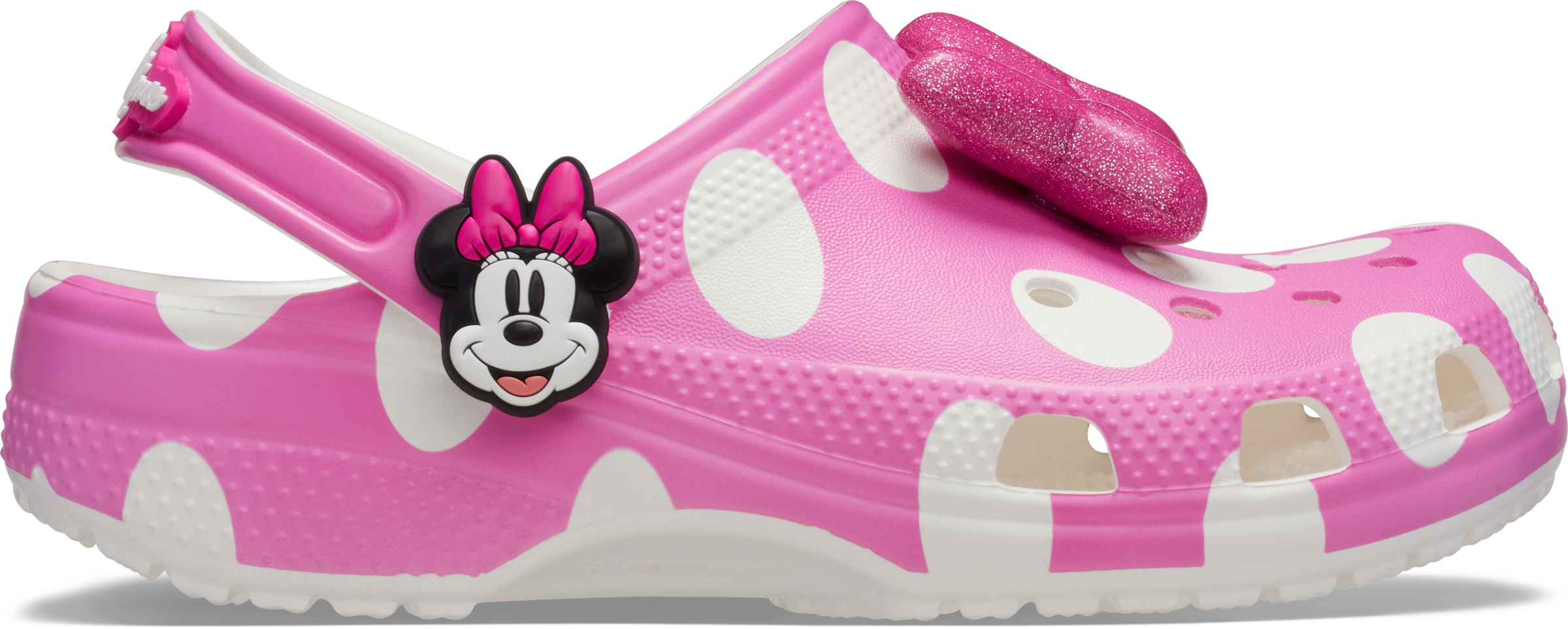 Crocs Clog »Minnie Mouse Classic«  Sommerschuh, Hausschuh, Strandschuh mit schwenkbarem Fersenriemen