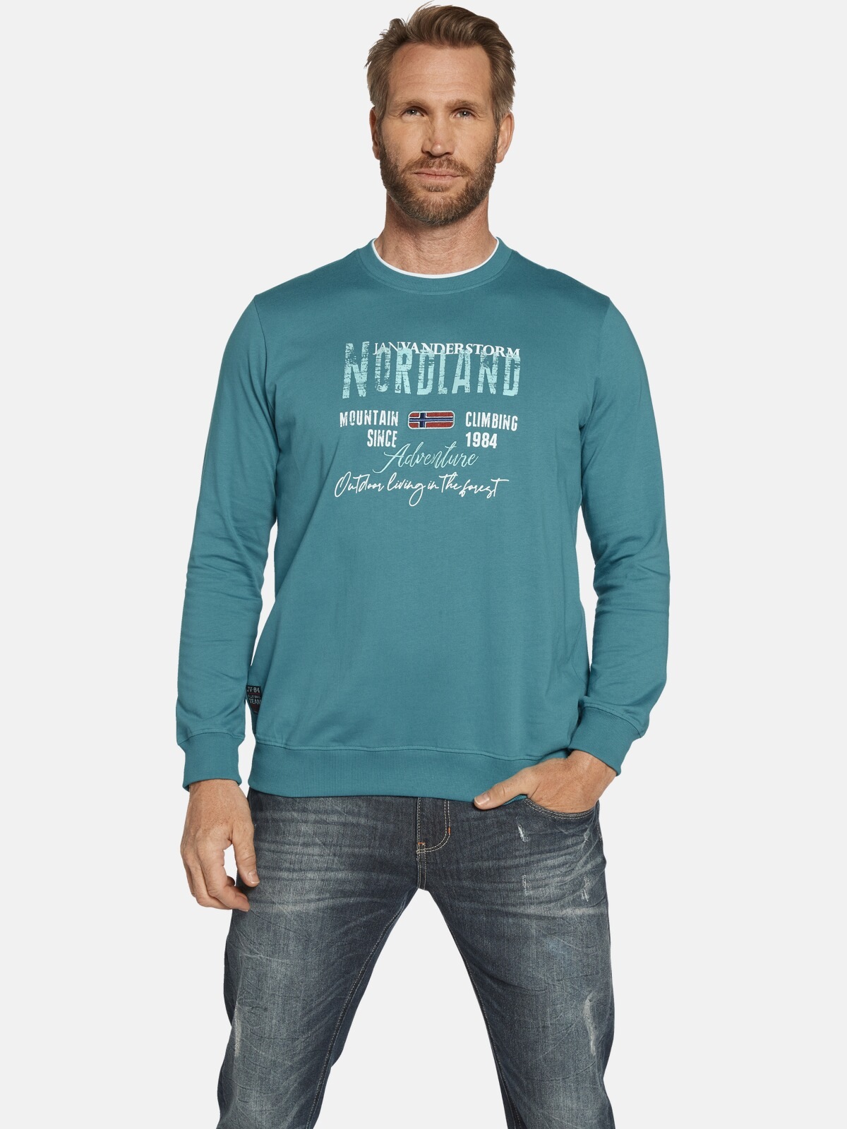 Jan Vanderstorm Sweatshirt »Doppelpack Sweatshirt BOTU«