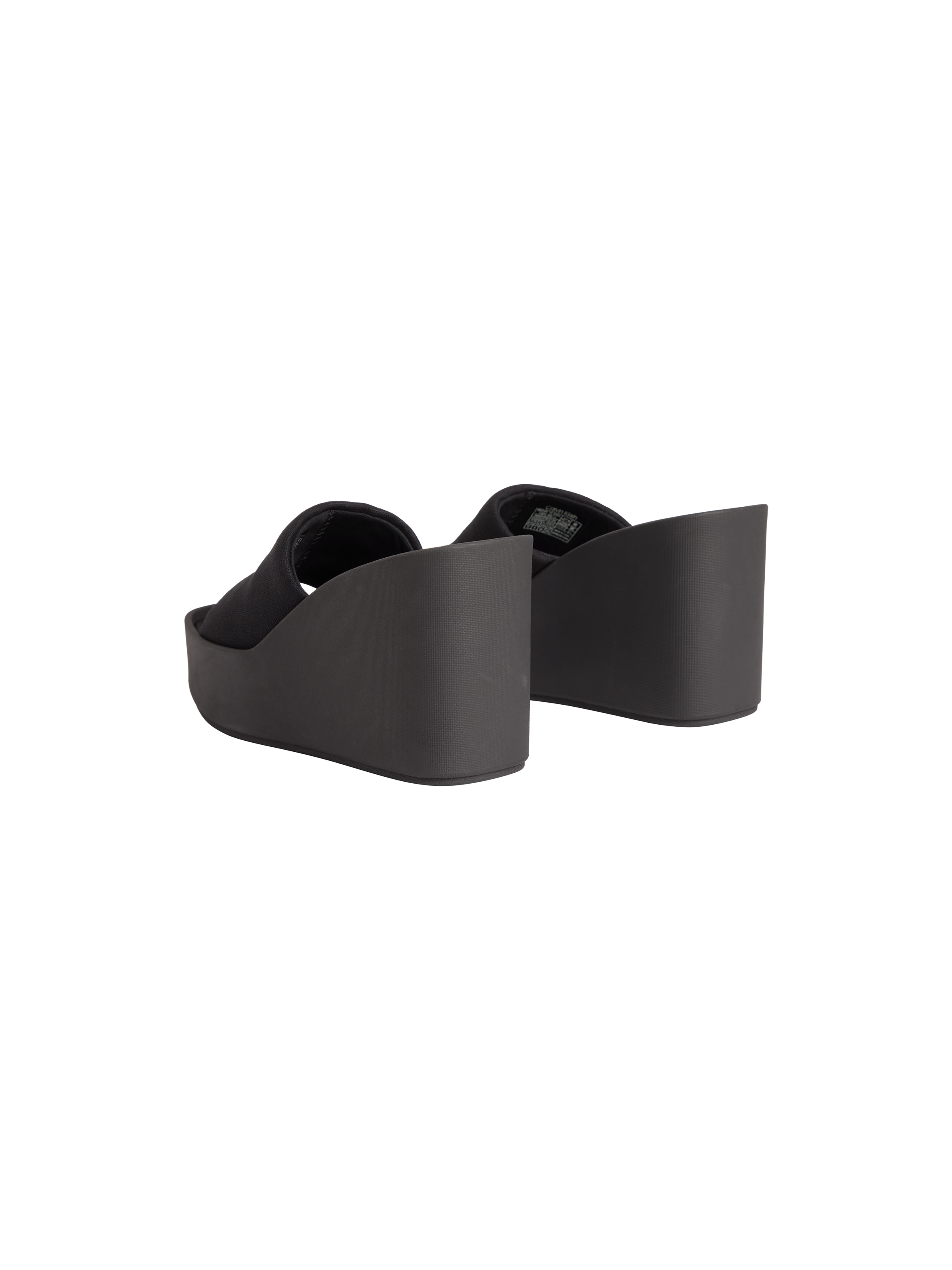 Calvin Klein Keilpantolette »WEDGE 70 SNDL CANV  MG«  Sommerschuh, Pantolette, Schlappen mit Plateau