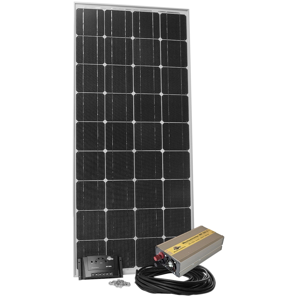 Sunset Solarmodul »Stromset AS 140, 140 Watt, 230 V«, (Set)