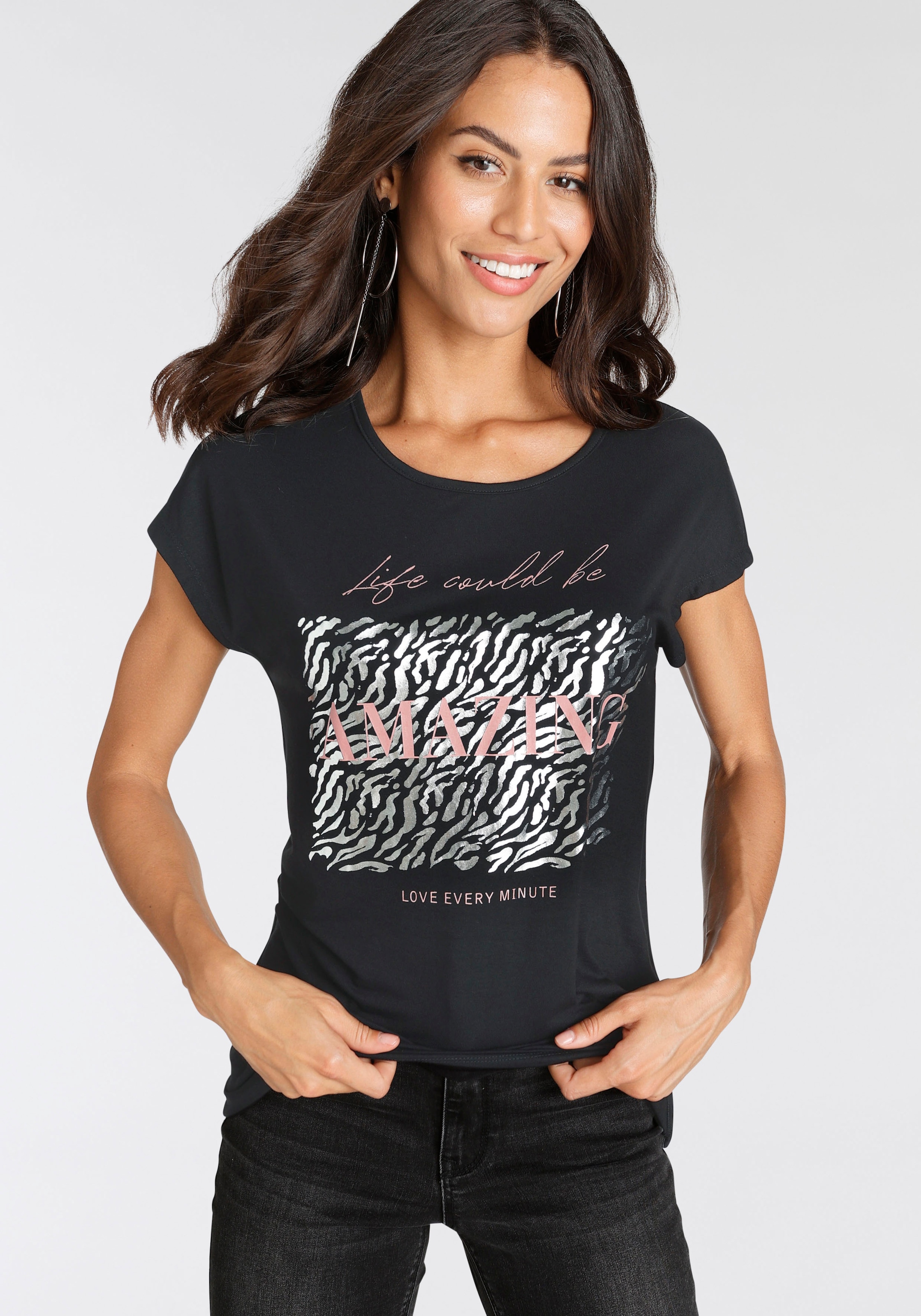 Laura Scott T-Shirt, kaufen modischem Folienprint mit OTTO bei