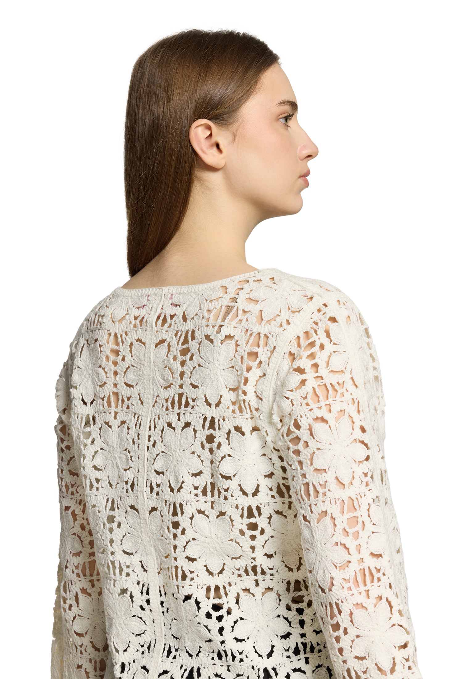 Betty Barclay Rundhalspullover »Lochstrick-Pullover mit U-Boot-Ausschnitt«