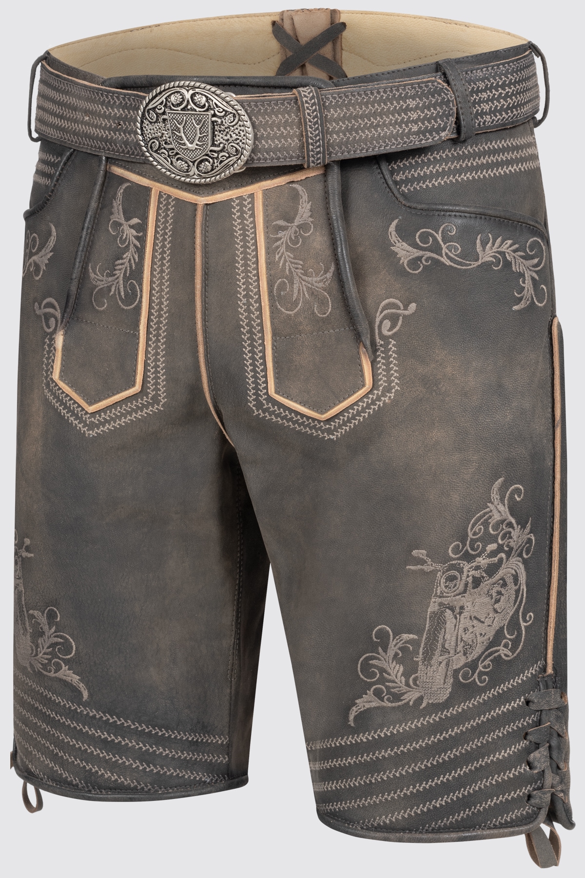 Krüger Lederhose »Lederhose Zac mit Gürtel«