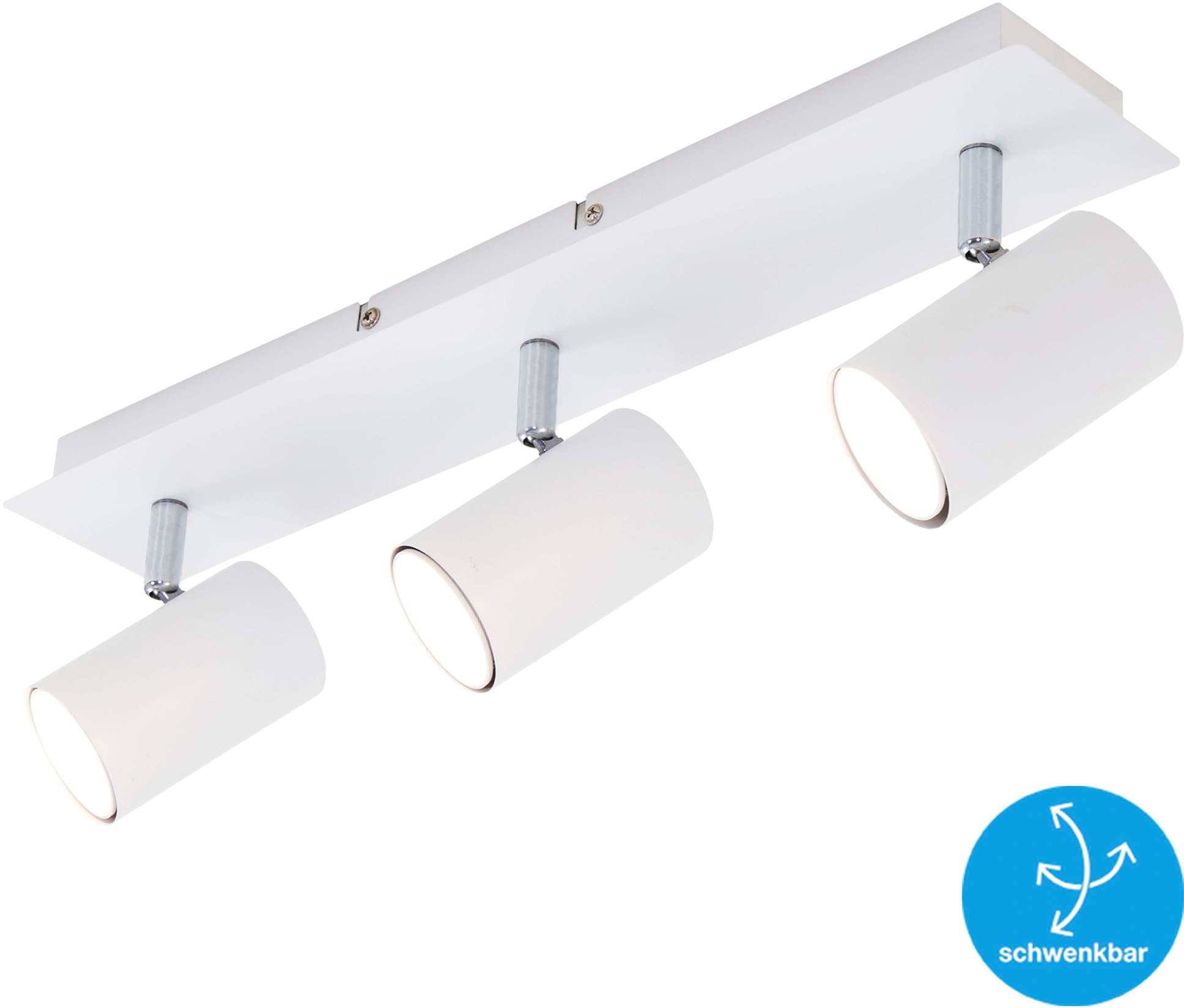 Briloner Leuchten LED Deckenspots »2857035 Run«, Leuchtmittel GU10 | ohne Leuchtmittel, Deckenlampe, 45x8x12,3cm, max.40W, GU10, Wohnzimmer, Flur, Büro