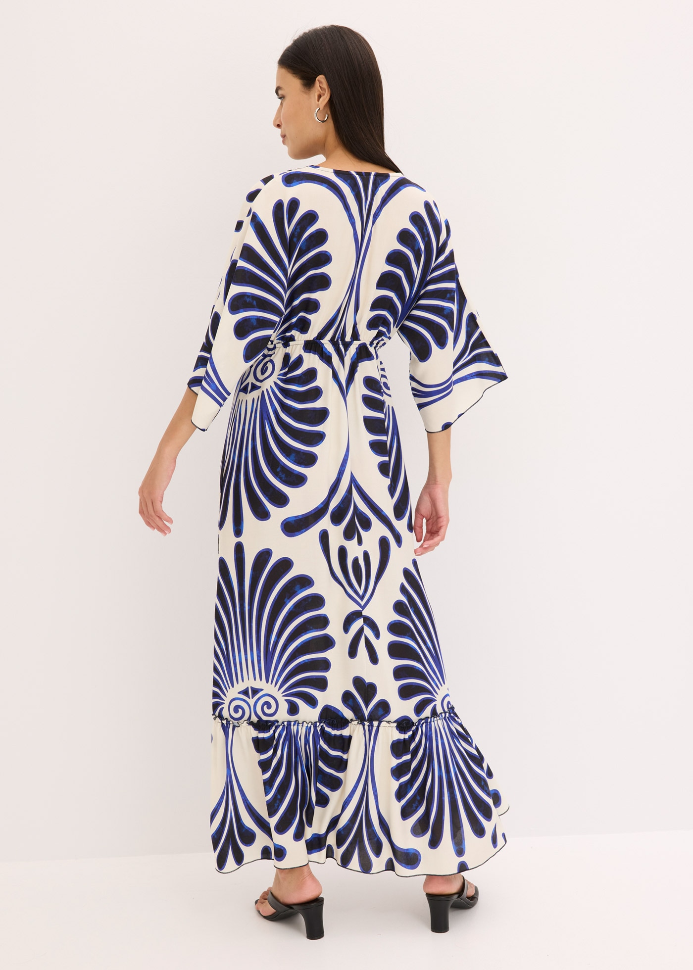 bonprix Maxikleid 1 tlg. für Frühling und Sommer, aus Viskose, Oversize Passform, mit Druck