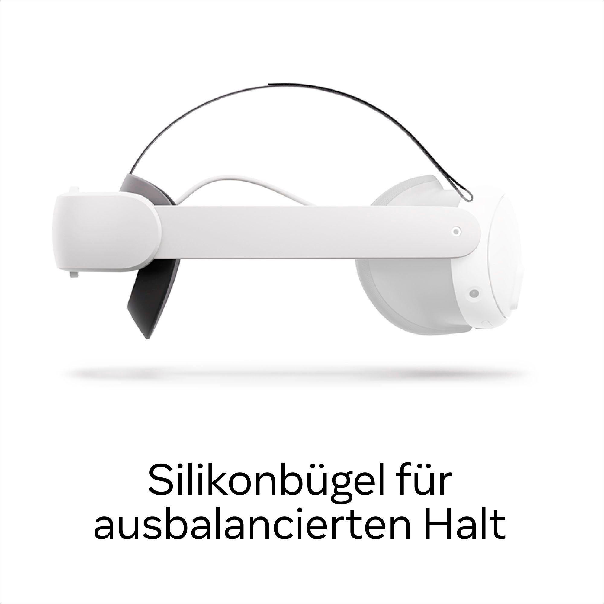 Meta Virtual-Reality-Brille »Quest 3 128 GB + Elite-Riemen mit Akku (Elite Strap with Battery)«