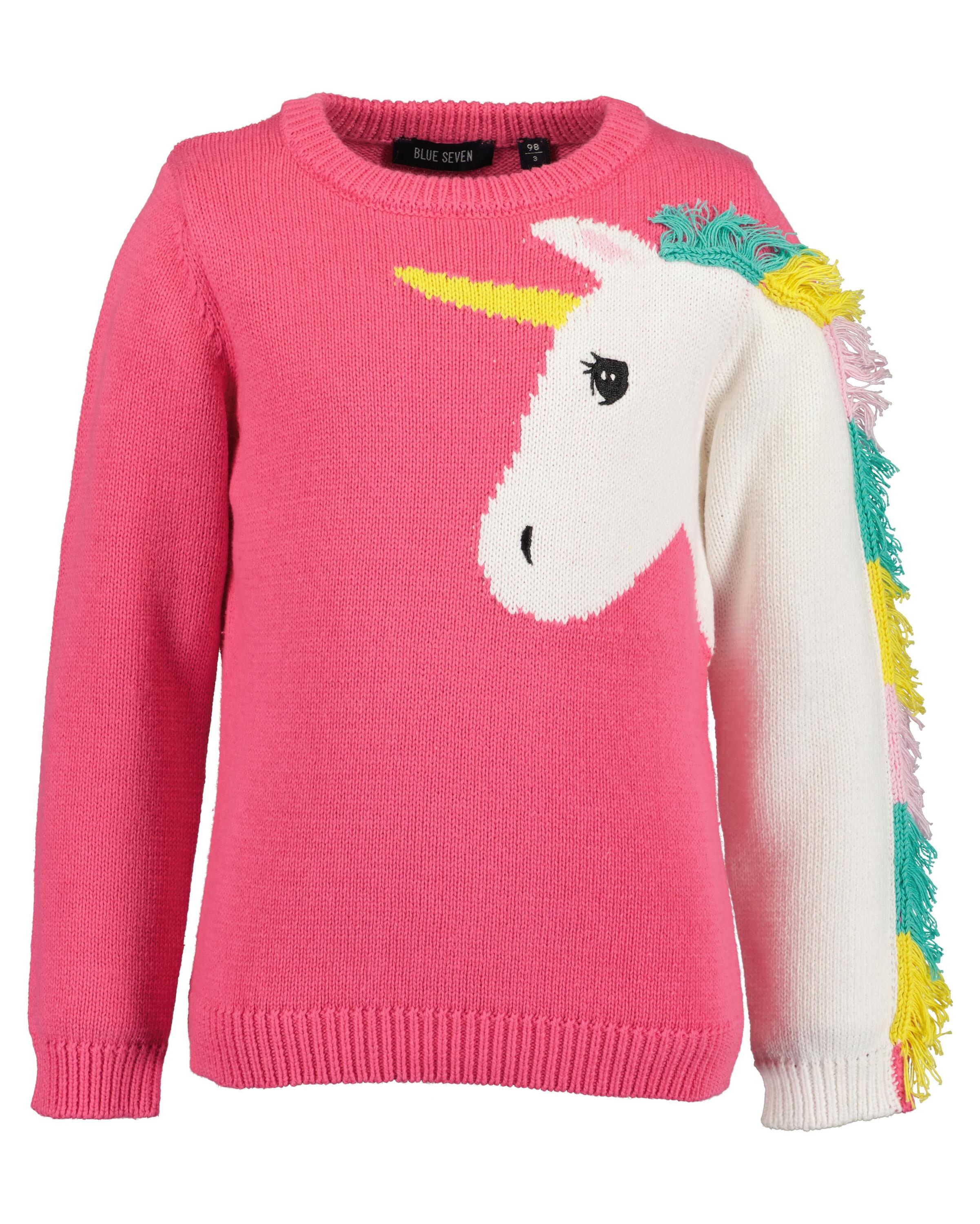 Blue Seven Mädchen Strickpullover »Mädchen Pullover« 1 Stk. tlg. in pink, Größe 128