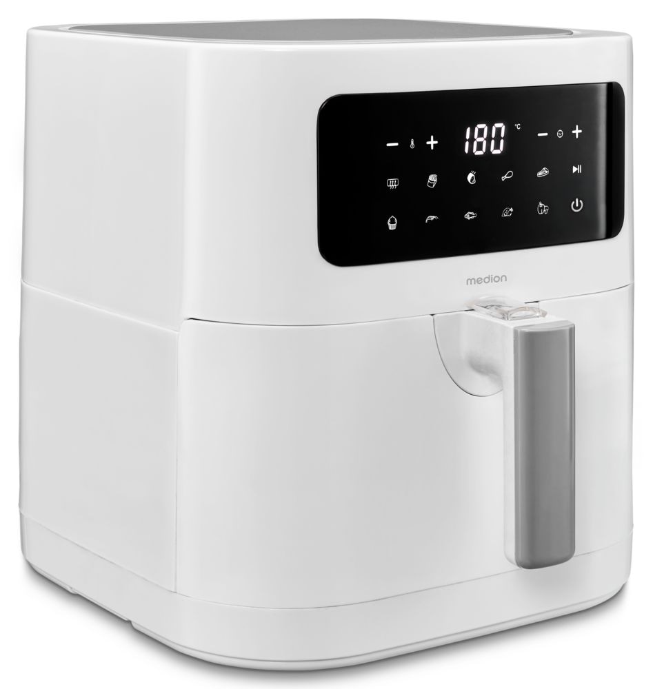 Medion® Heißluftfritteuse »MD11740  E40 XL, Nutzinhalt 5,2 L; Korb in Korb«, 2000 W, digitales Bedienfeld, 9 Automatikprogramme