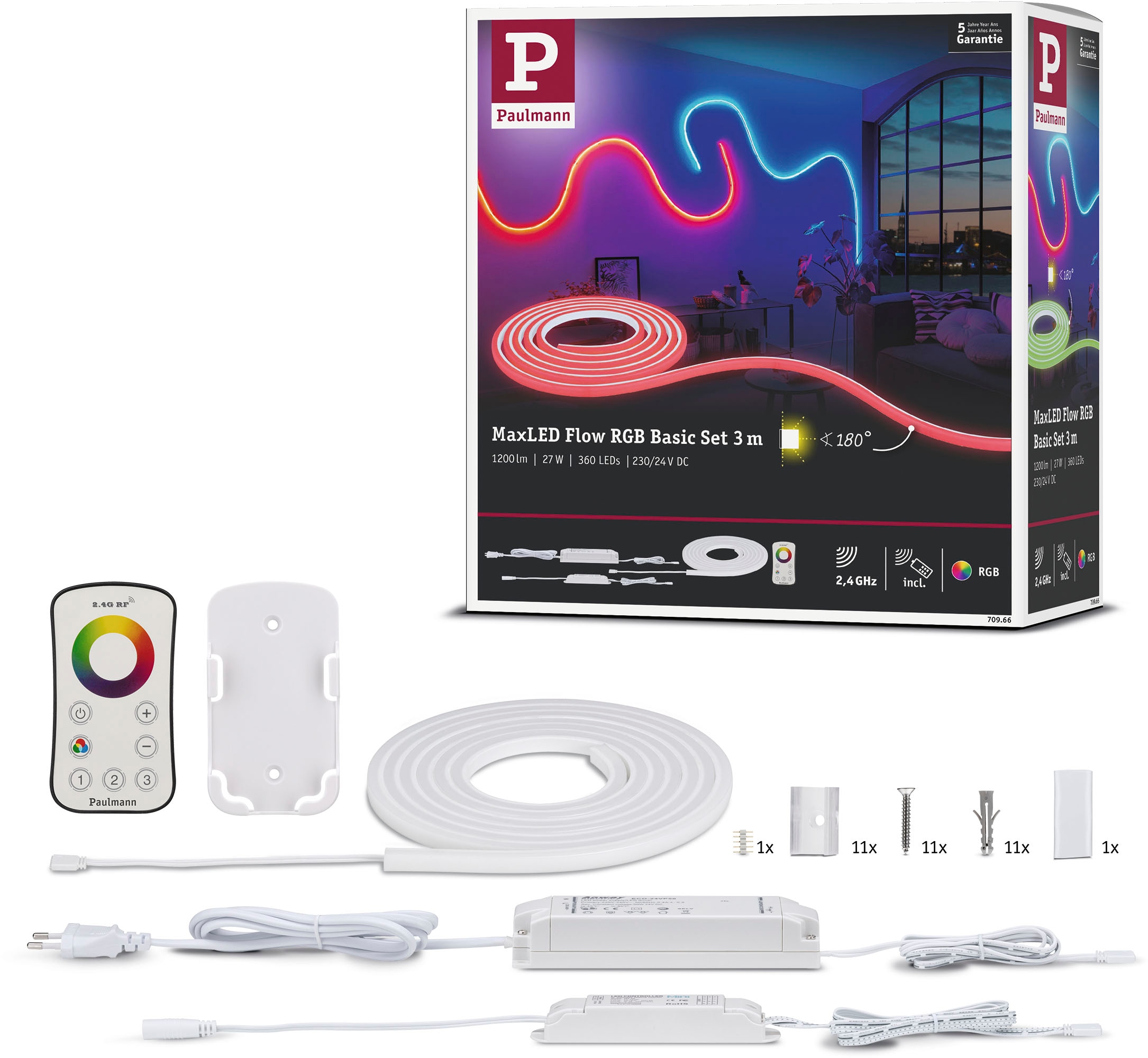 LED-Streifen »MaxLED Flow RGB Basic Set 3m«