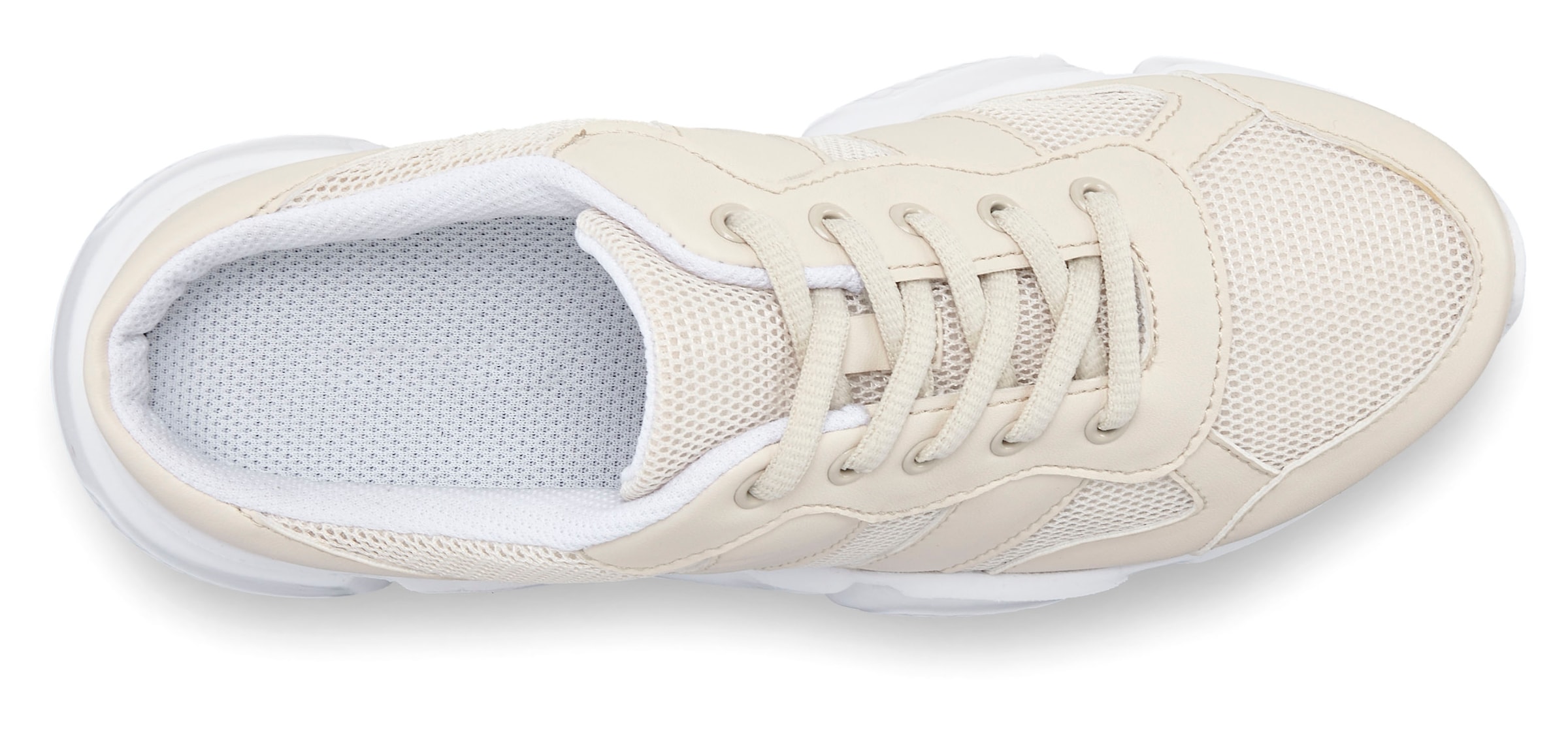 LASCANA Sabot, Sneaker, Freizeitschuh, Halbschuh, aus Textil VEGAN