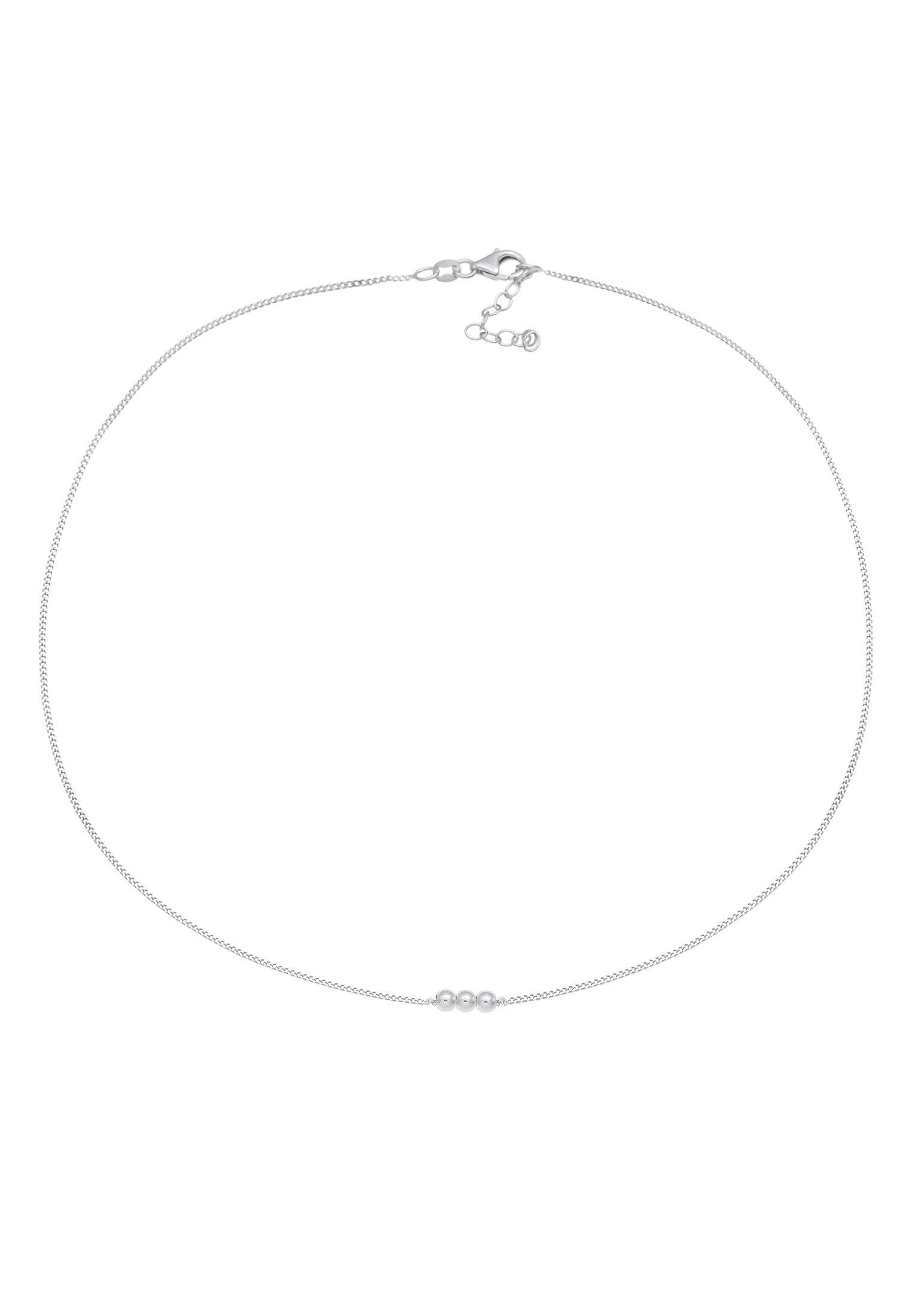 Elli Choker »Halskette Choker Panzer Kugel Geo 925 Silber«