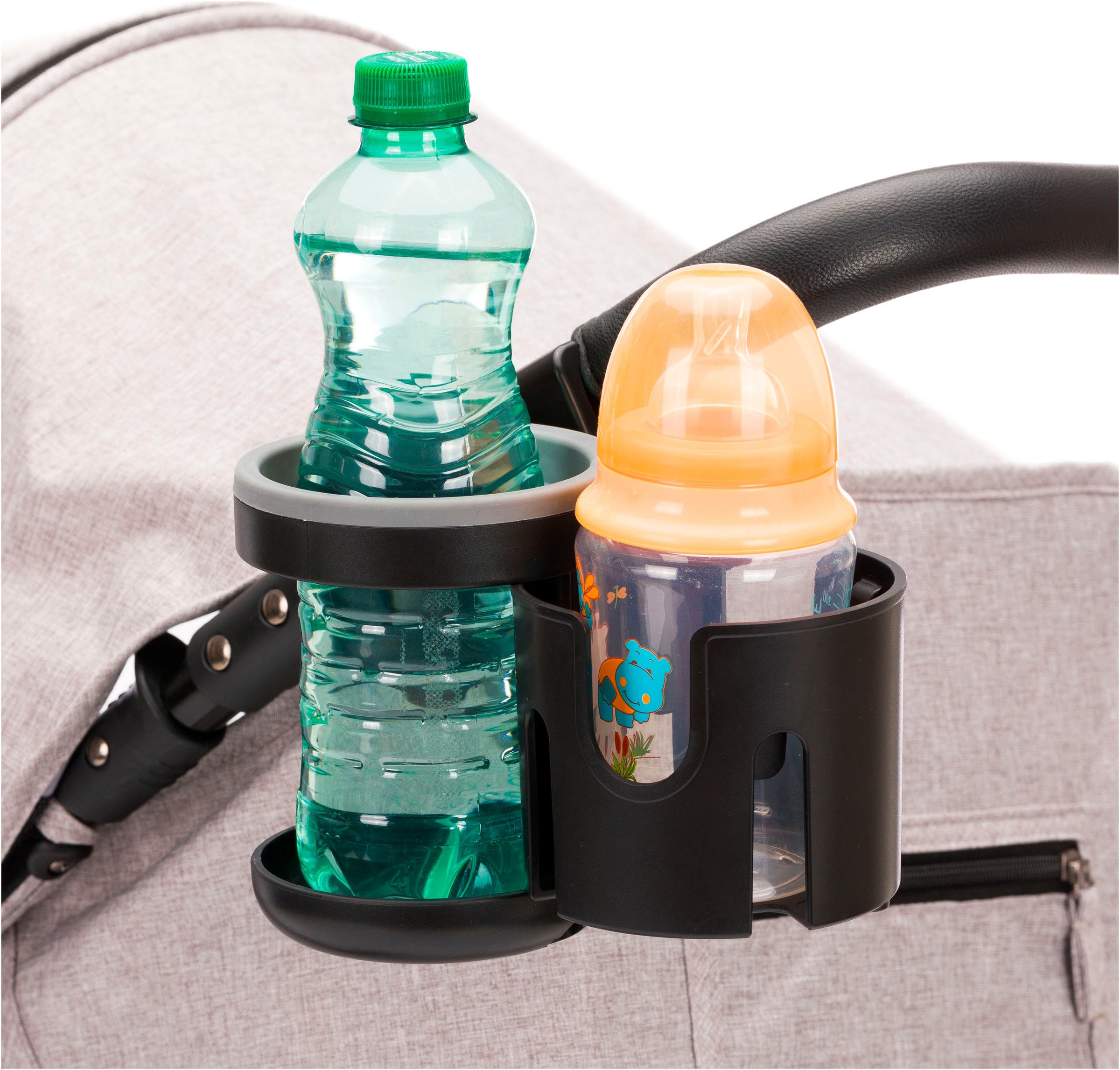 Fillikid Flaschenhalter »Duo schwarz« für Kinderwagen