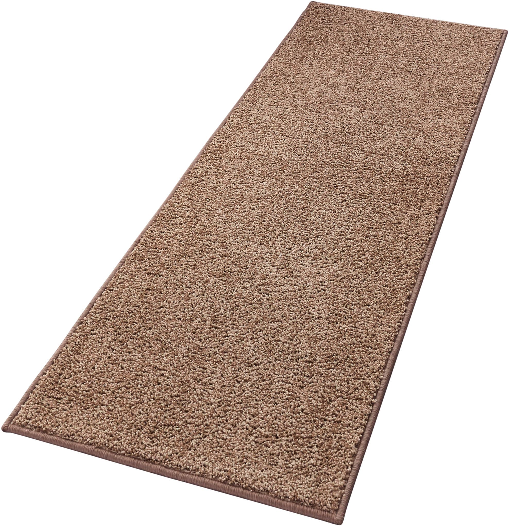 HANSE Home Teppich »Pure 100 Kurzflor«, rechteckig, 13 mm Höhe, Kurzflor, uni, umkettelt, Läufer, Wohnzimmer, Kinderzimmer, Flur