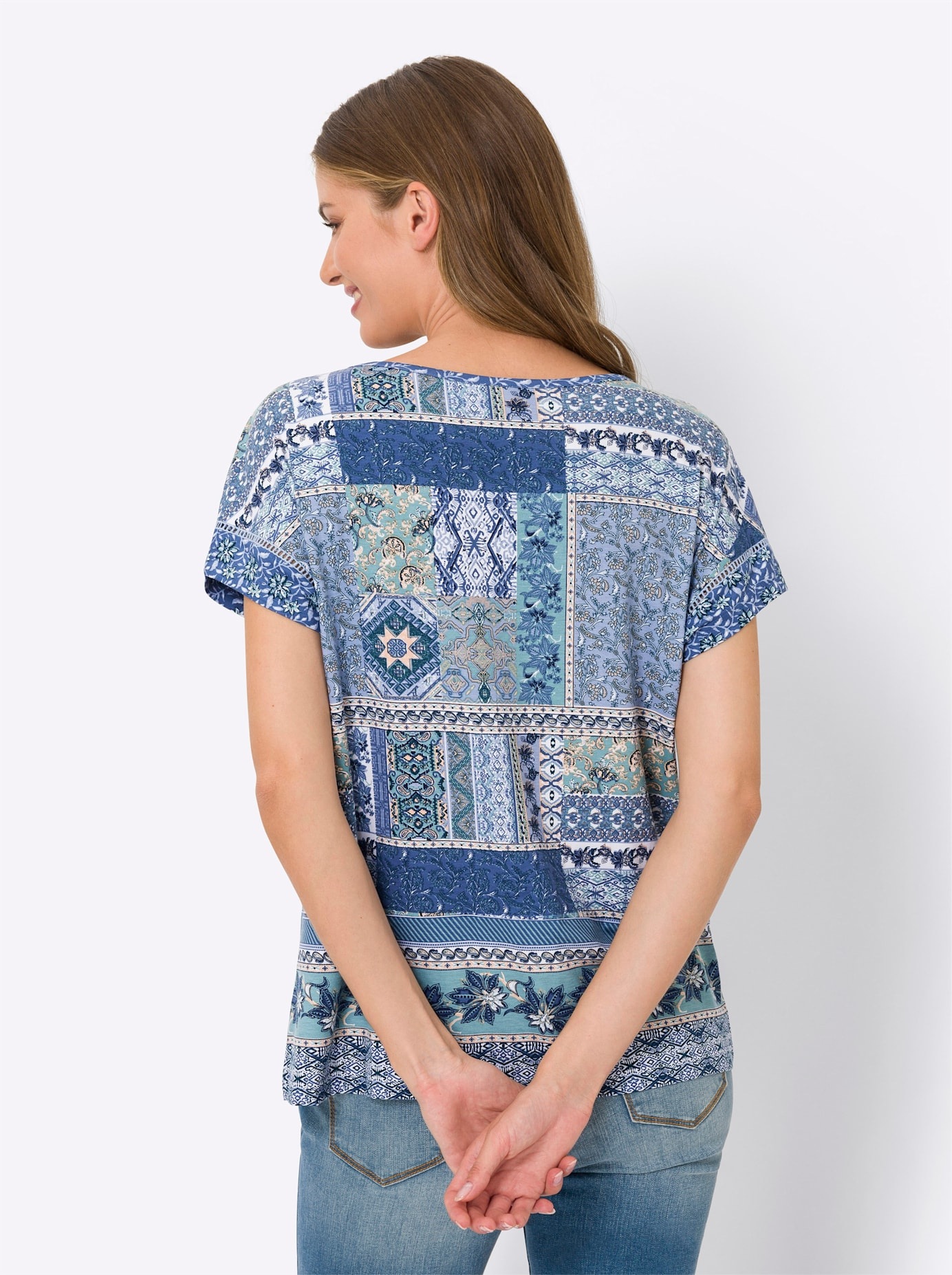 heine Kurzarmshirt »Druck-Shirt«, (1 tlg.)