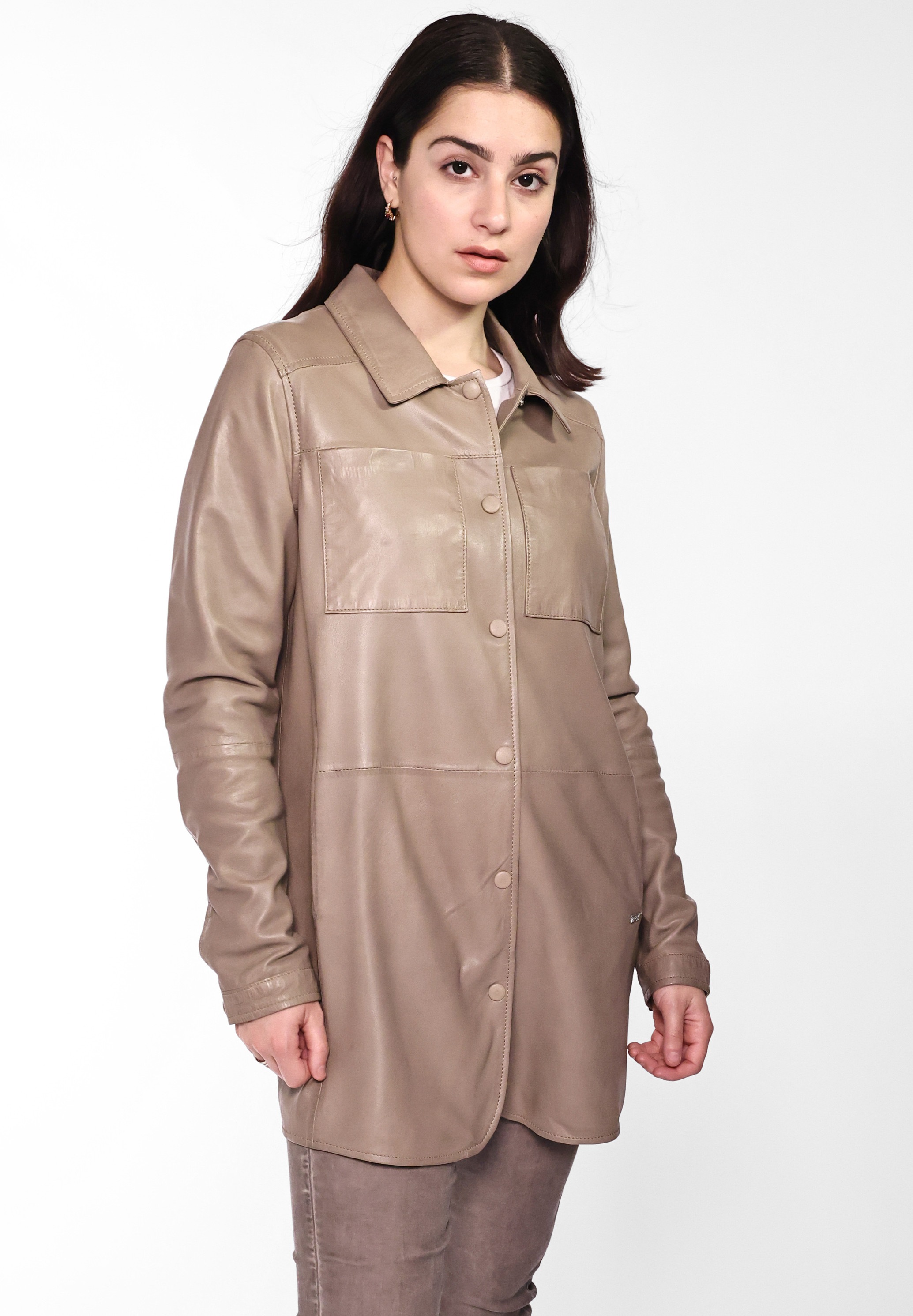 Maze Lederjacke »Lederhemd 42020135«
