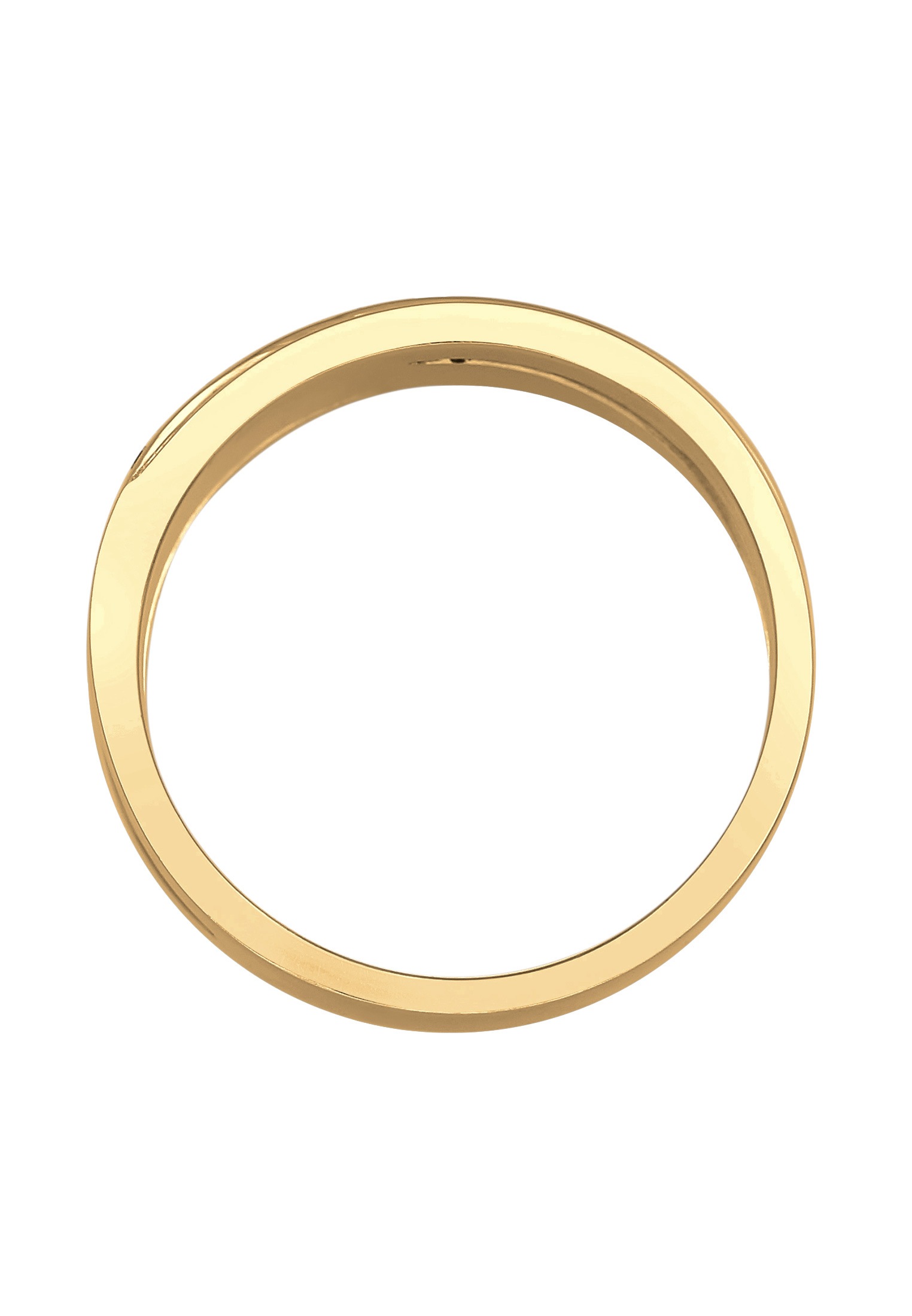 Elli Silberring »Ring Raffiniert Bandring Wickelring Kristalle 925 Silber«