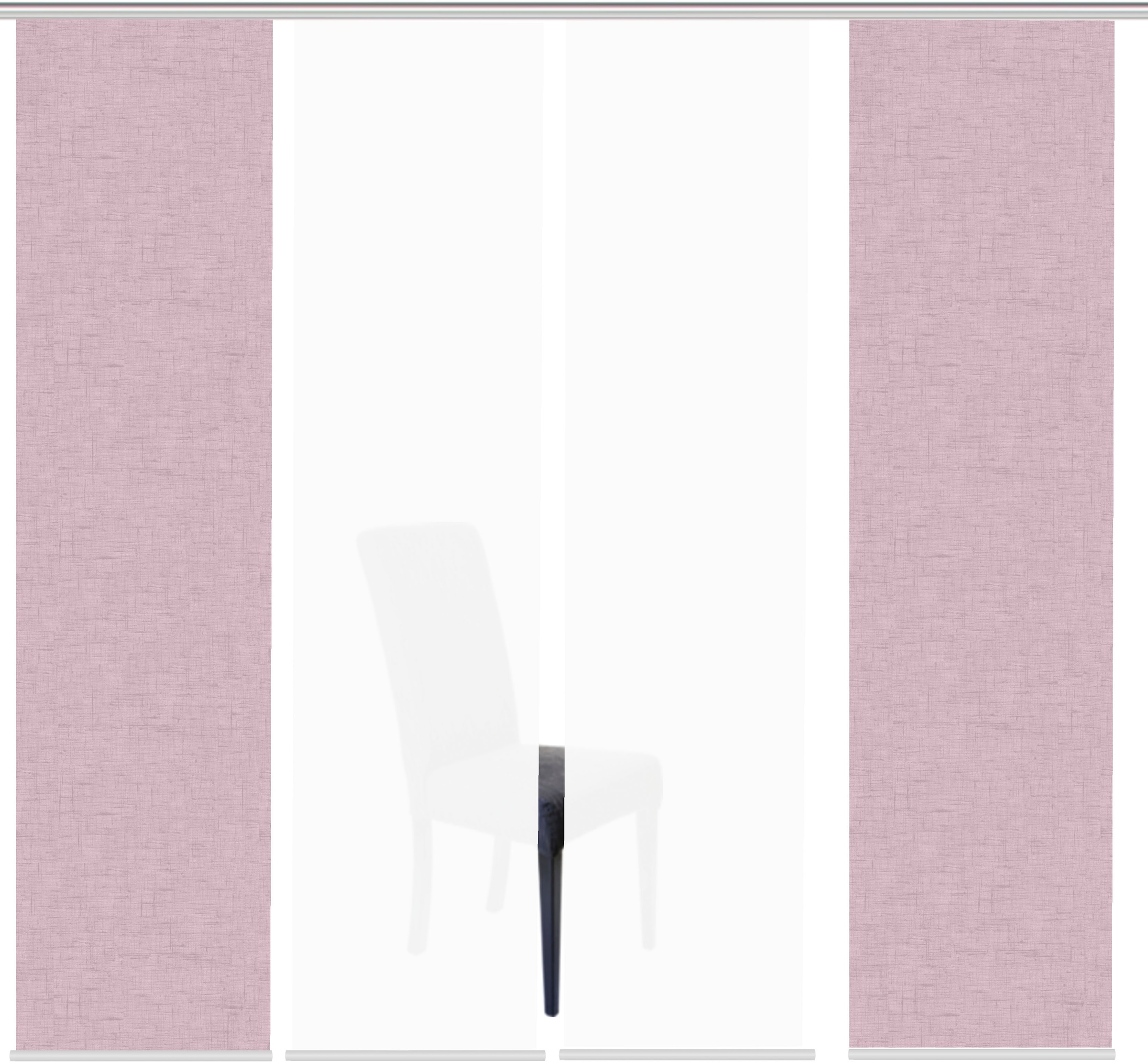 HOME WOHNIDEEN Schiebegardine »PIVE 4er SET« Paneelwagen 4 Stk. tlg. Schiebevorhang Digidruck 4er Set PIVE