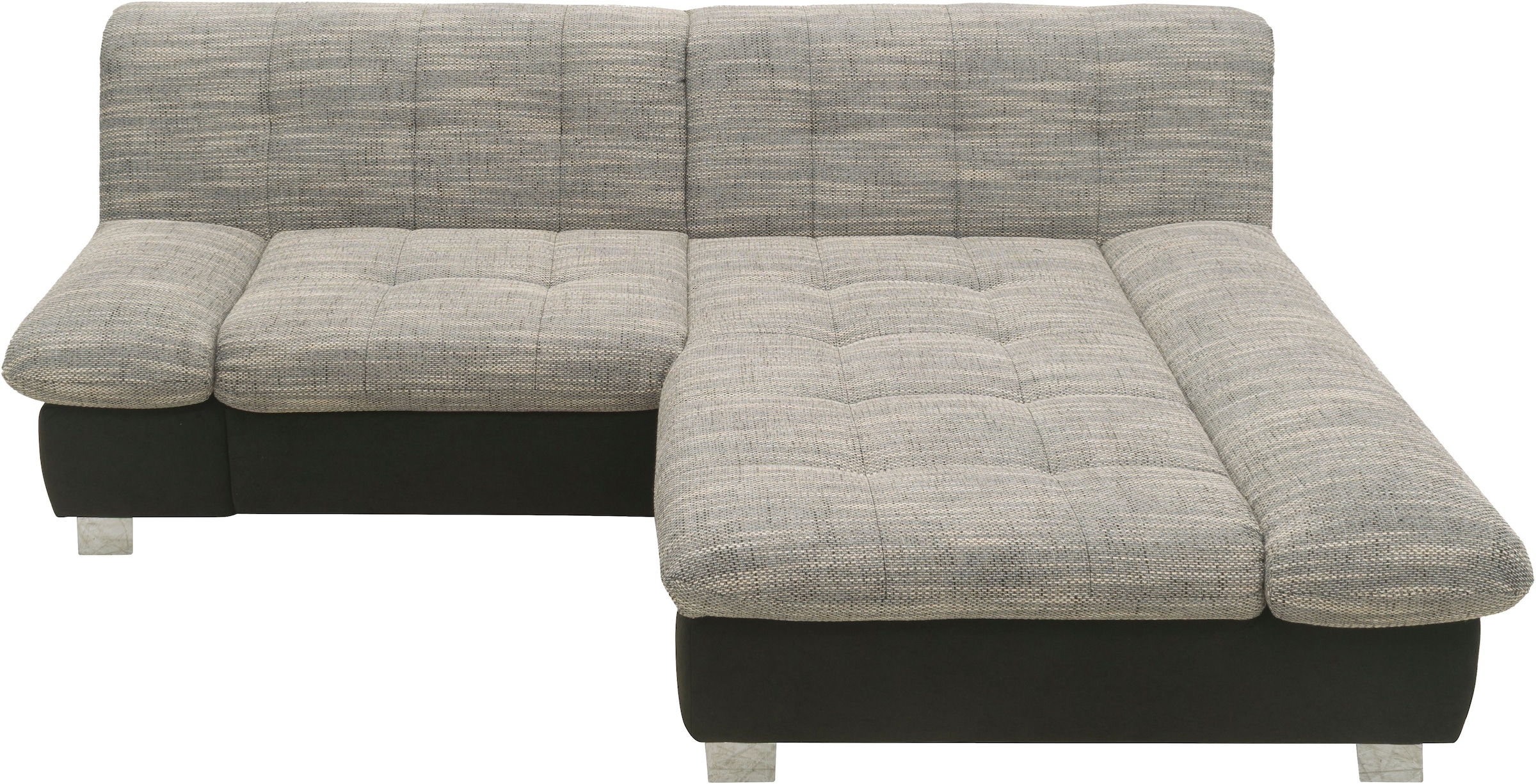 DOMO collection Ecksofa »100031 kompakte Stellmaße, komfortabel und bequem, L-Form«, wahlweise mit Bettfunktion und Armteilverstellung. Breite 234cm