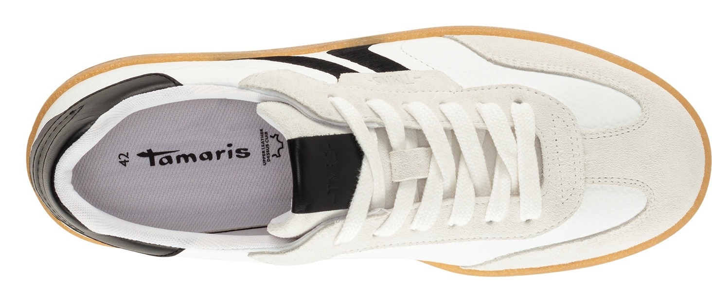 Tamaris Sneaker  Freizeitschuh, Halbschuh, Schnürschuh mit Kontrastbesatz, für Herren