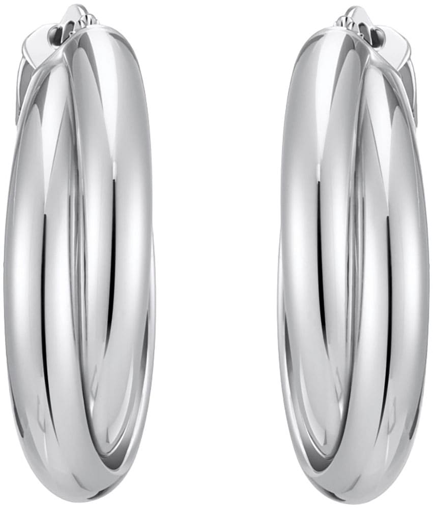 THOMAS SABO Paar Creolen »Schmuck Silber 925 Ohrringe verschlungenes Design, CR738-001 CR738-413«