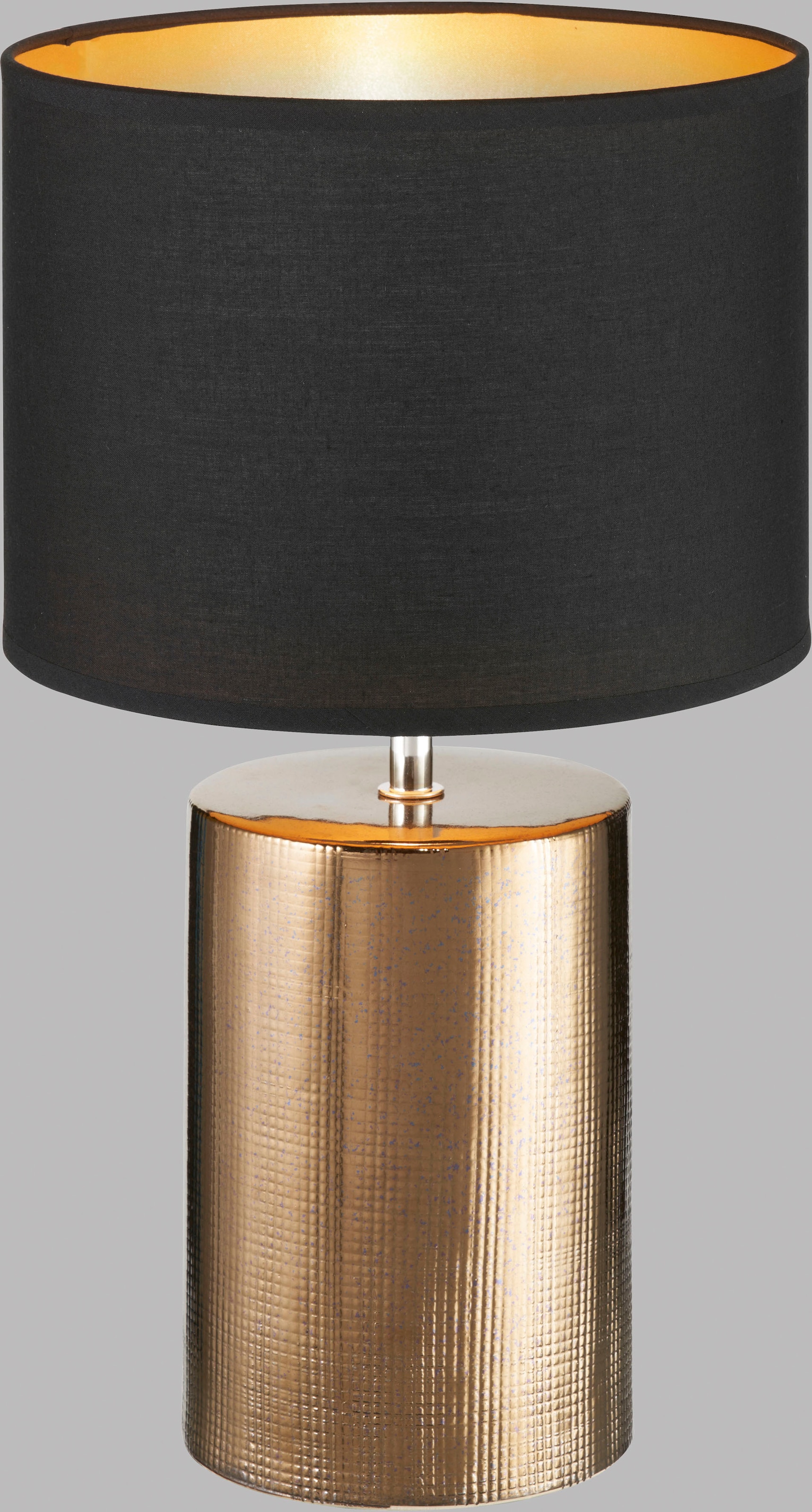 FISCHER & HONSEL Tischleuchte »Bronz«, Leuchtmittel E27 | ohne Leuchtmittel, extravaganten Materialkombination