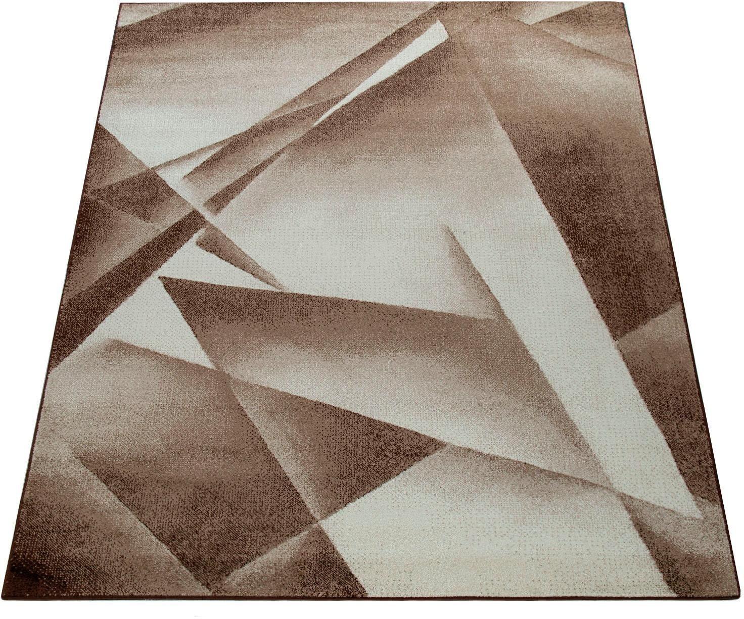 Paco Home Teppich »ECE 911«, rechteckig, 14 mm Höhe, Kurzflor, Geometrisches Design, Wohnzimmer
