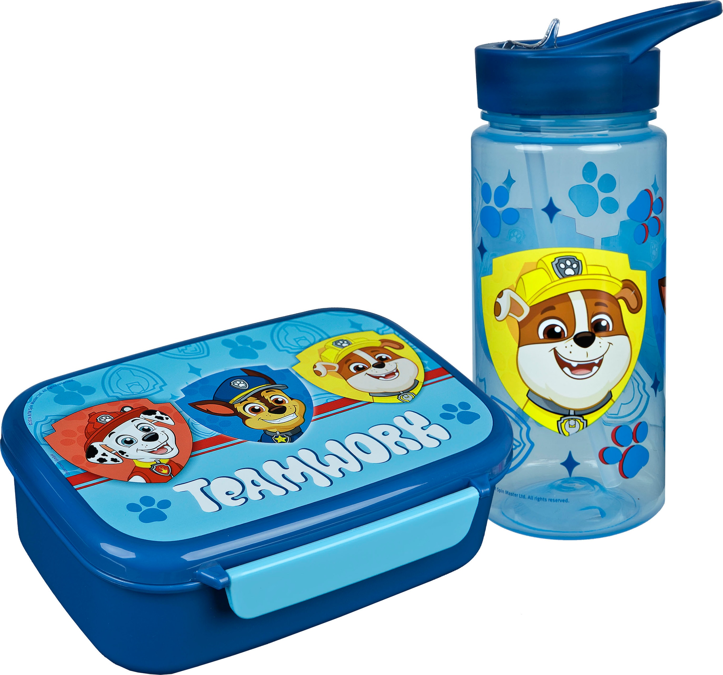 Lunchbox »Brotzeitdose & Trinkflasche, PAW Patrol«, (Set, 2 tlg.), mit Trinkflasche