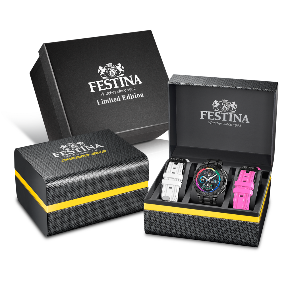 Festina Chronograph »Chrono Bike Limited Edition« Quarzuhr, Armbanduhr, Herrenuhr, Edelstahlarmband
