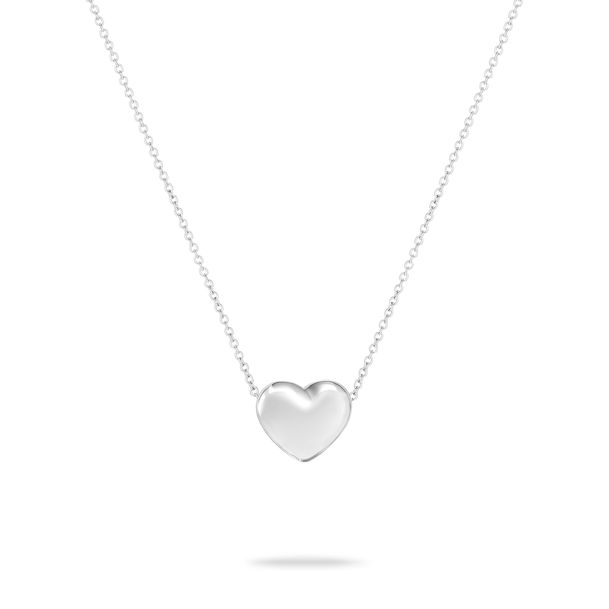 Echtzeit Kette mit Anhänger »Schmuck Geschenk Edelstahl Halskette Puffy Heart Herz«