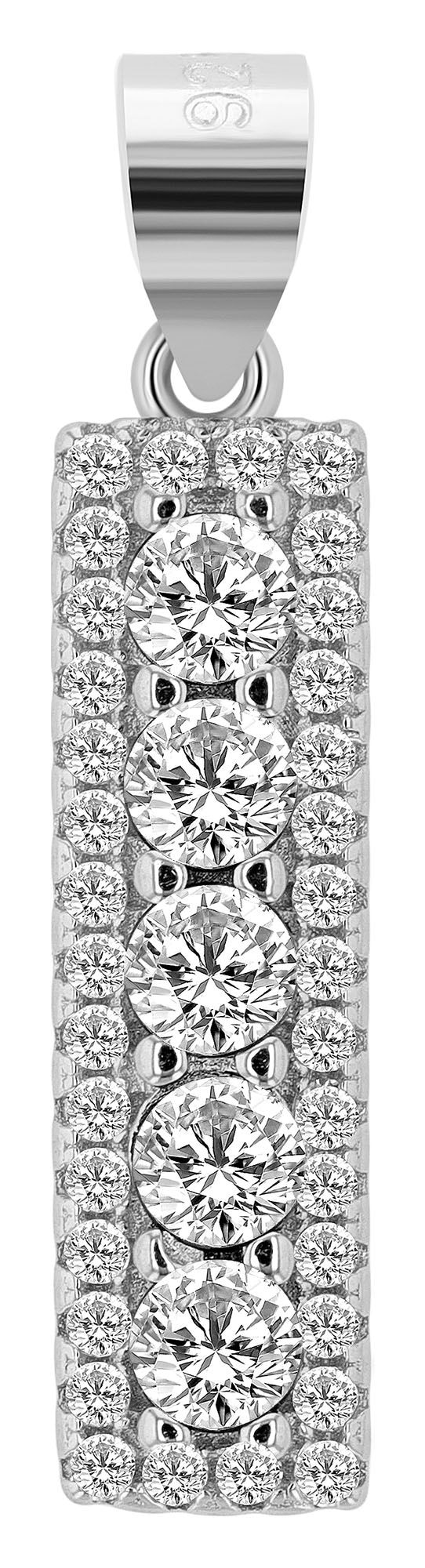 Adelia´s Kettenanhänger »Damen Anhänger ¿ Herzanhänger aus 925 Silber mit Zirkonia«