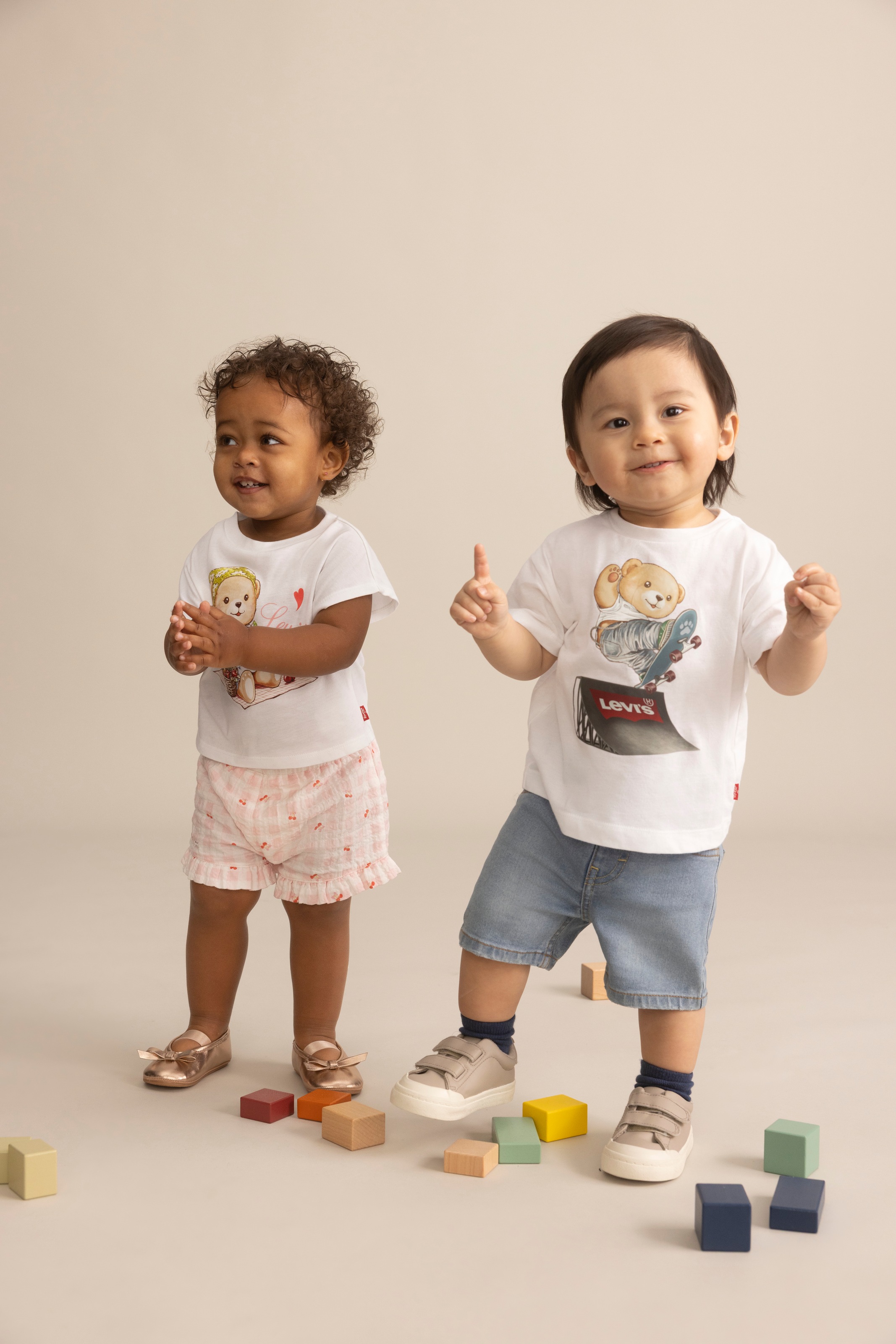 Levi's® Kids Shirt & Shorts »LVB SKATER LEVI TEE & DENIM SE« 2 tlg. for Boys, Jeans-Shirts und Printshirt