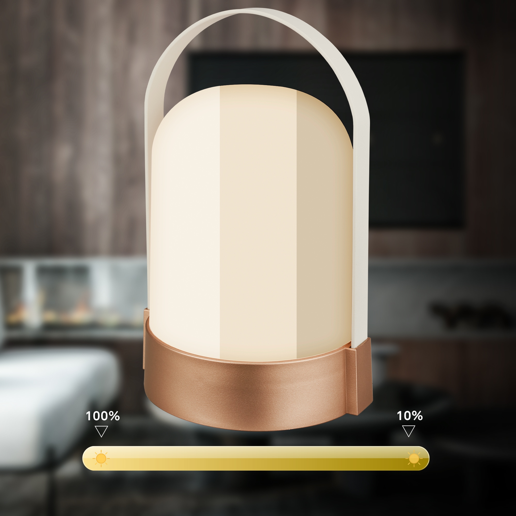 Briloner Leuchten LED Tischleuchte »ASA BIG« LED-Board 1 Stk. Warmweiß 14,5x13,5x24 cm, Indoor/Outdoor, Balkon, Terrasse, Wohnzimmer