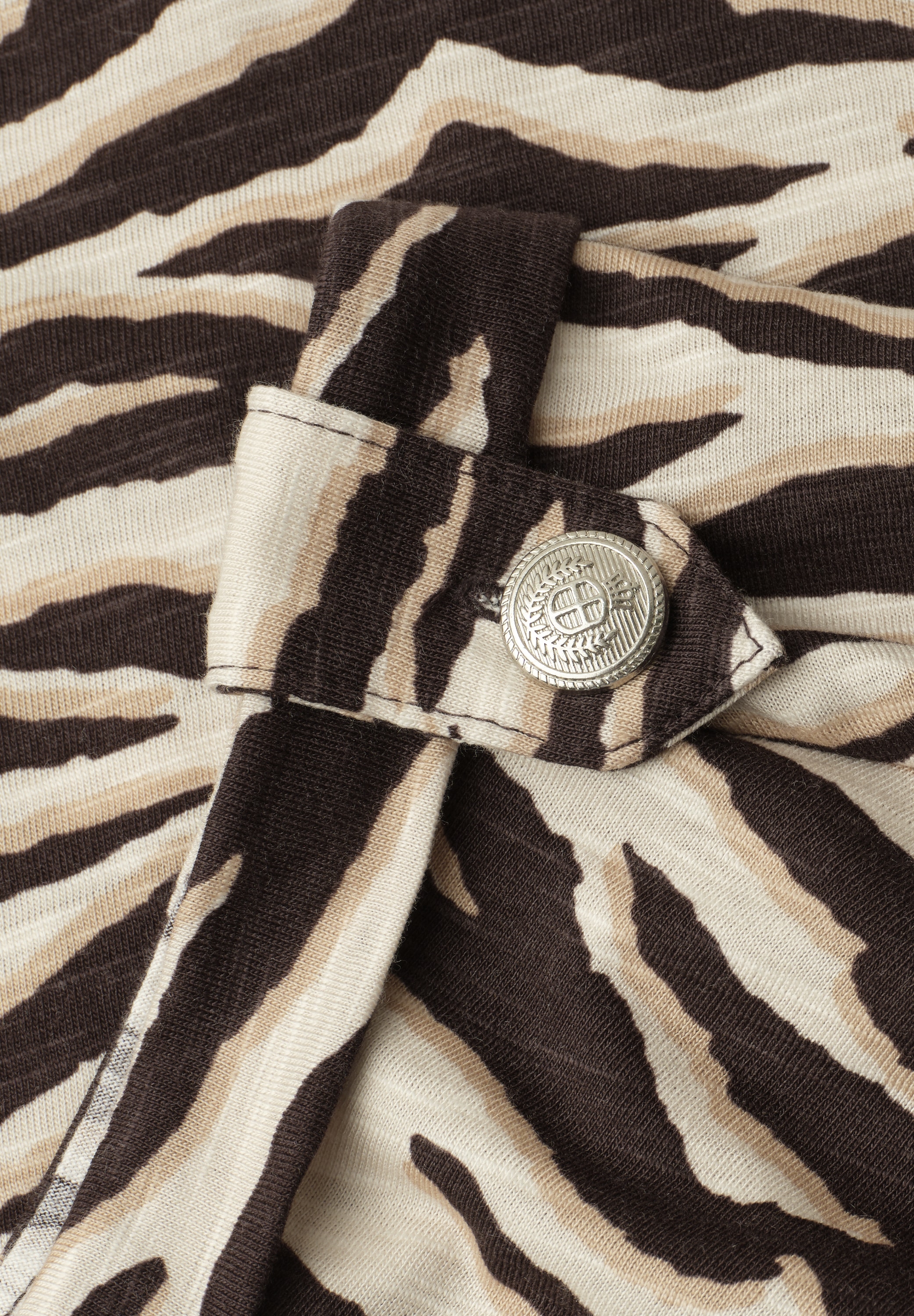 STREET ONE Shirttop Sommershirt im Leo-Look