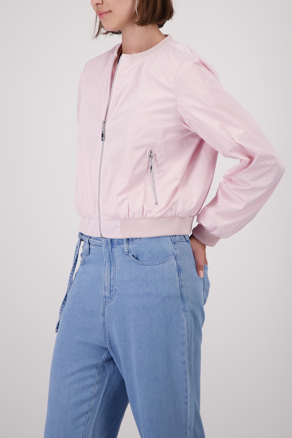 Monari Bomberjacke »Jacke Nylon« ohne Kapuze Regular fit mit Reißverschlusstaschen