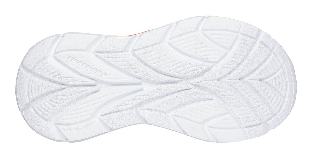 Skechers Lauflernschuh »FLEX-GLOW ULTRA LIGHTS«, Blink,-Klettschuh zum Schlüpfen, Neon, Größenschablone zum Download