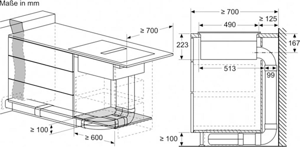 NEFF Kochfeld mit Dunstabzug »V58NBS1L0«, mit einfacher Touch Control Bedienung